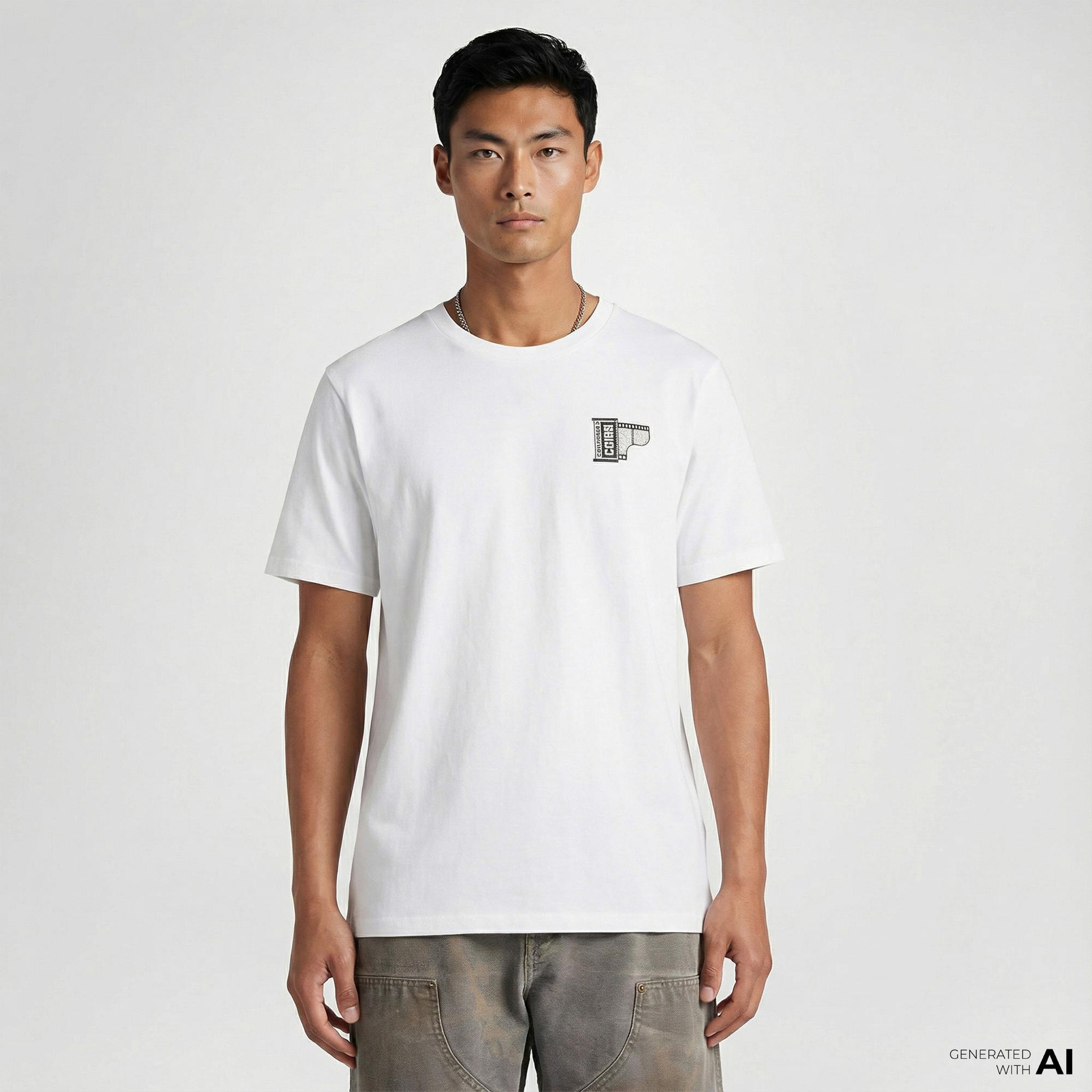 Converse Erkek Beyaz T-Shirt