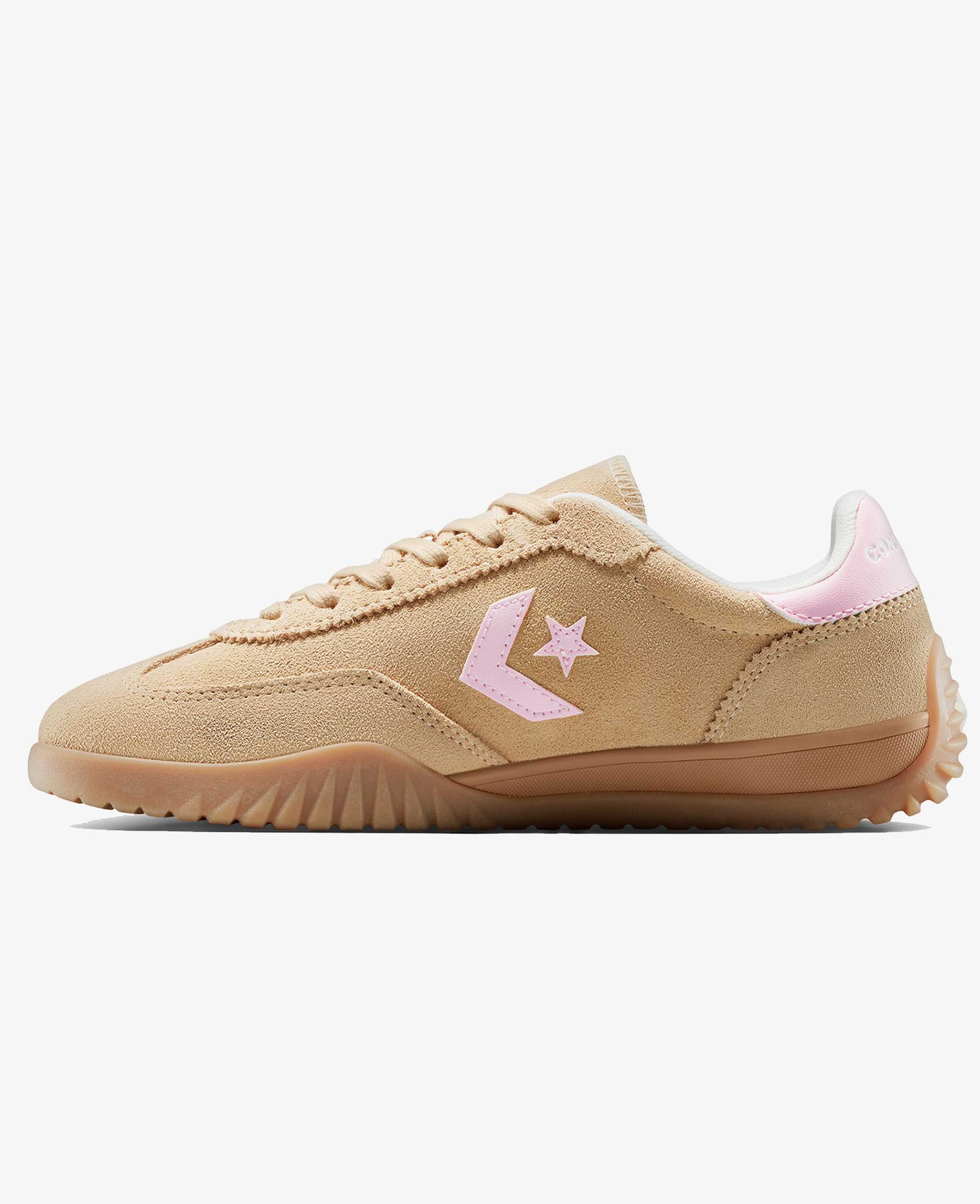 Converse Run Star Trainer Suede Unisex Bej Sneaker