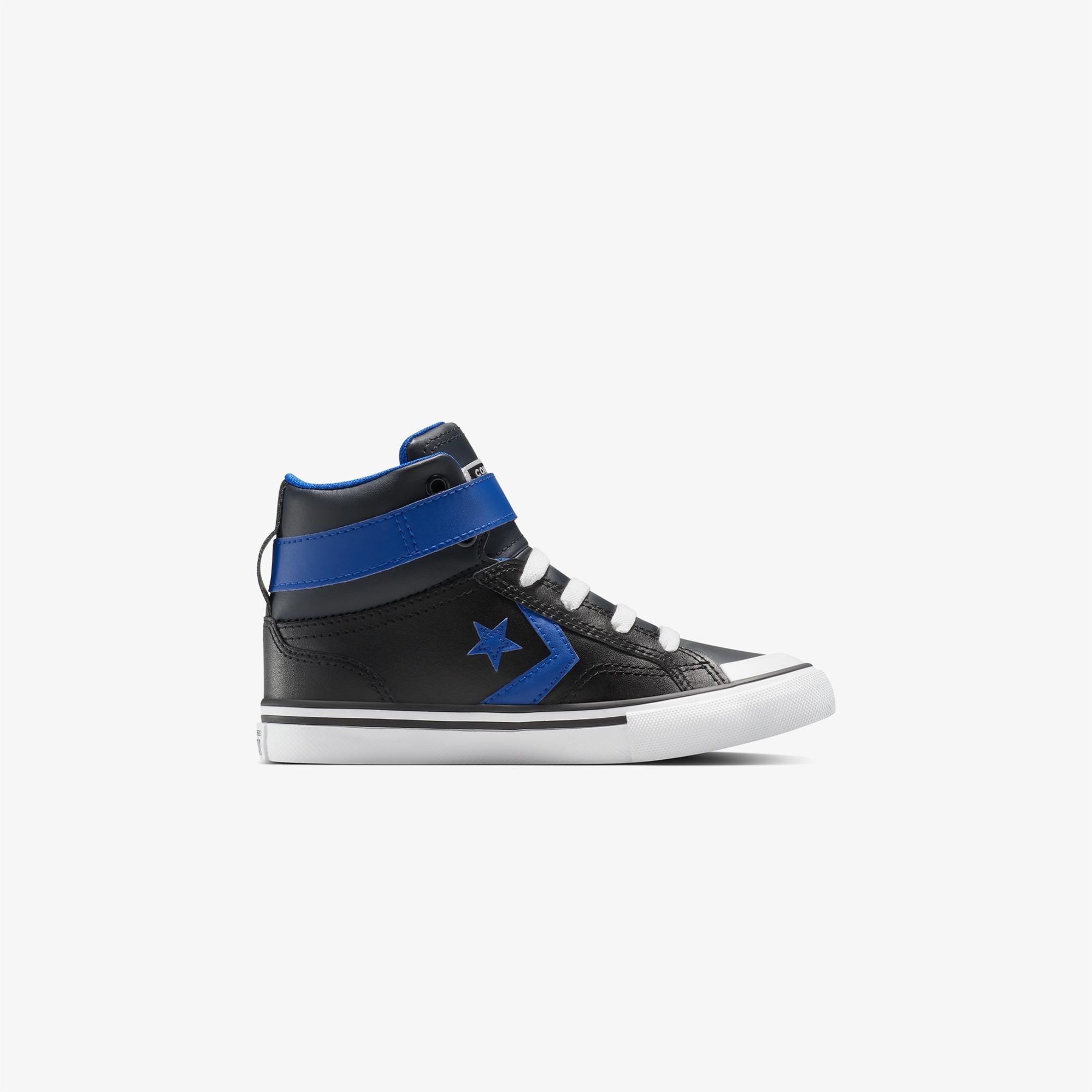 Converse Pro Blaze Strap Leather Easy On Çocuk Siyah Sneaker