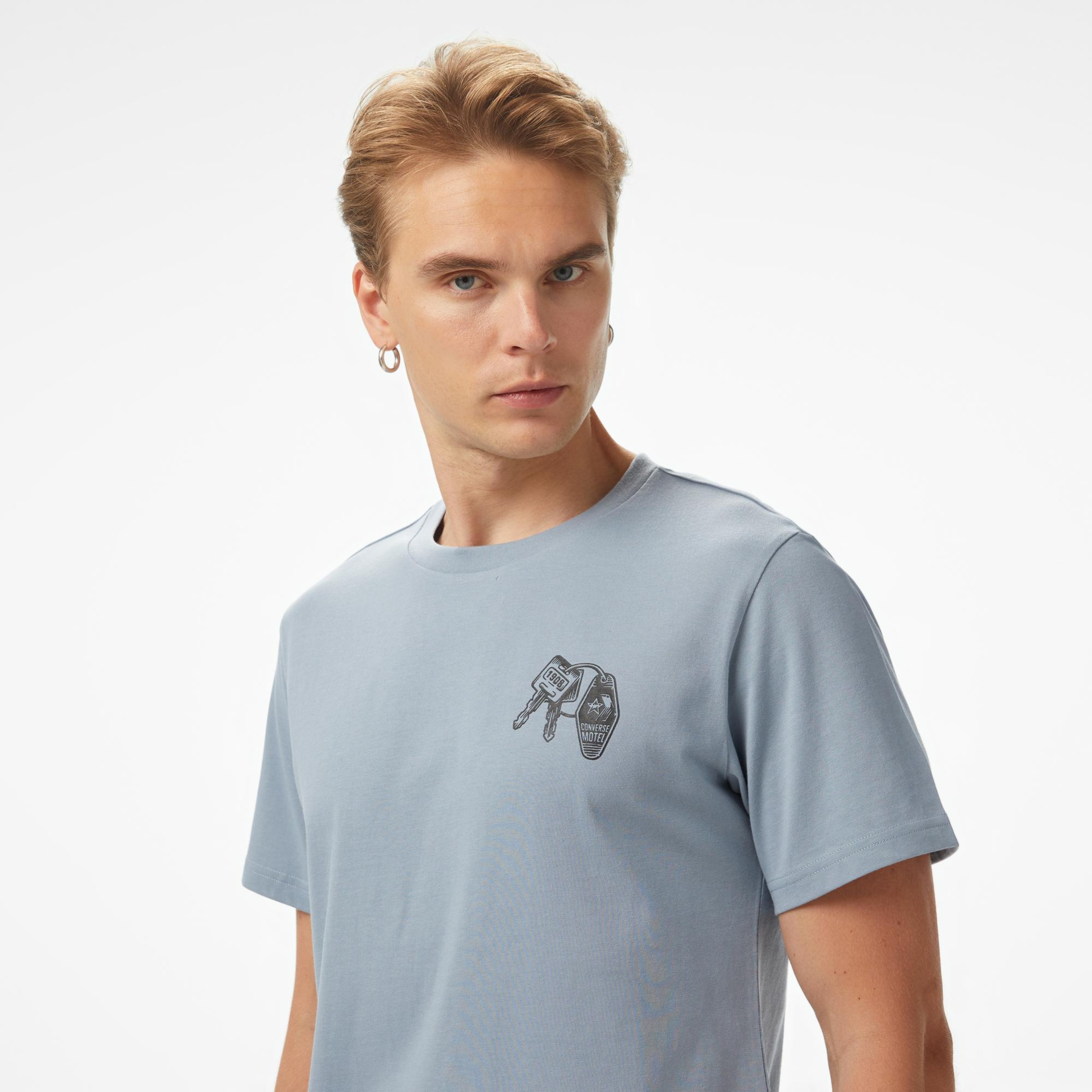 Converse Erkek Mavi T-Shirt