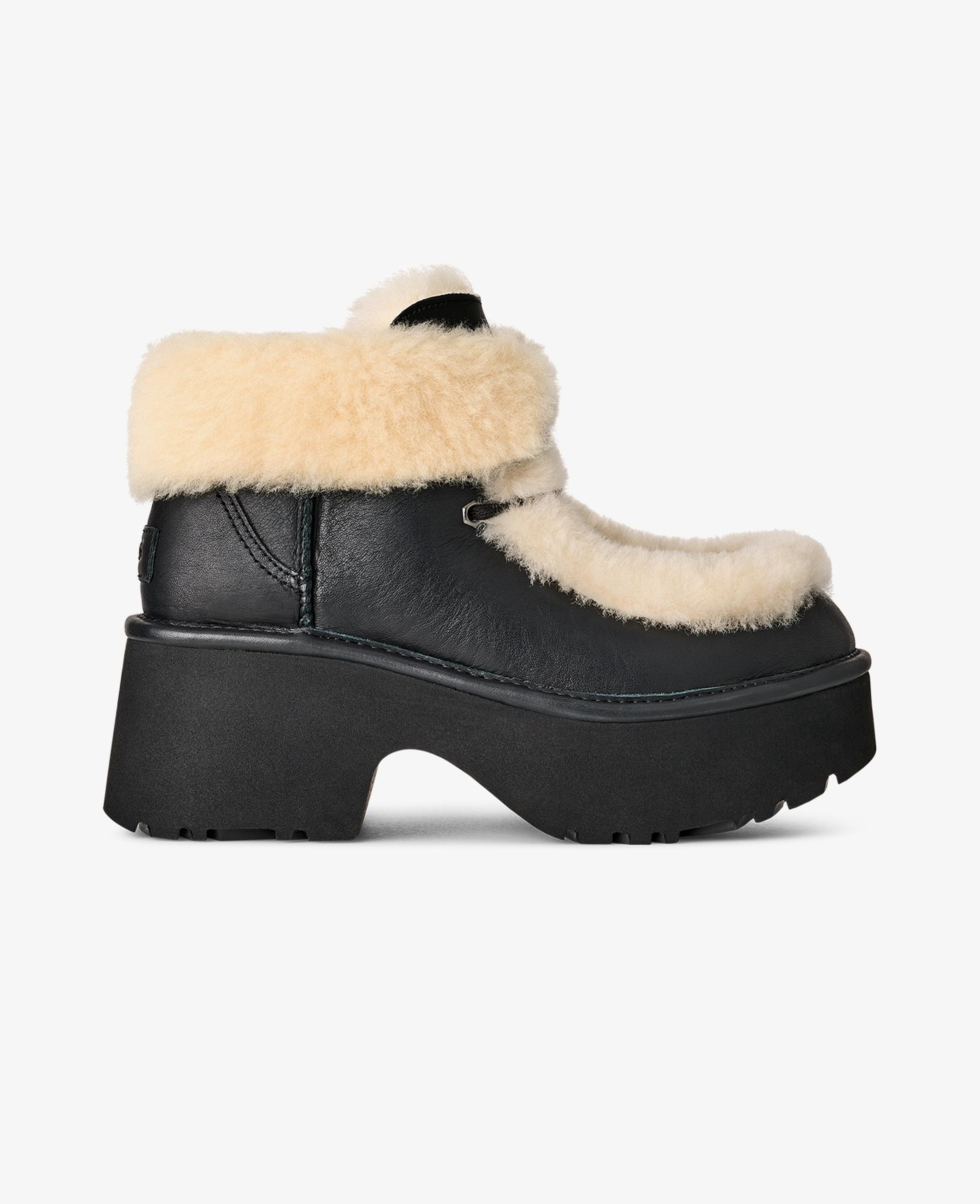 UGG Esmee Leather Lace Up Kadın Siyah Bot