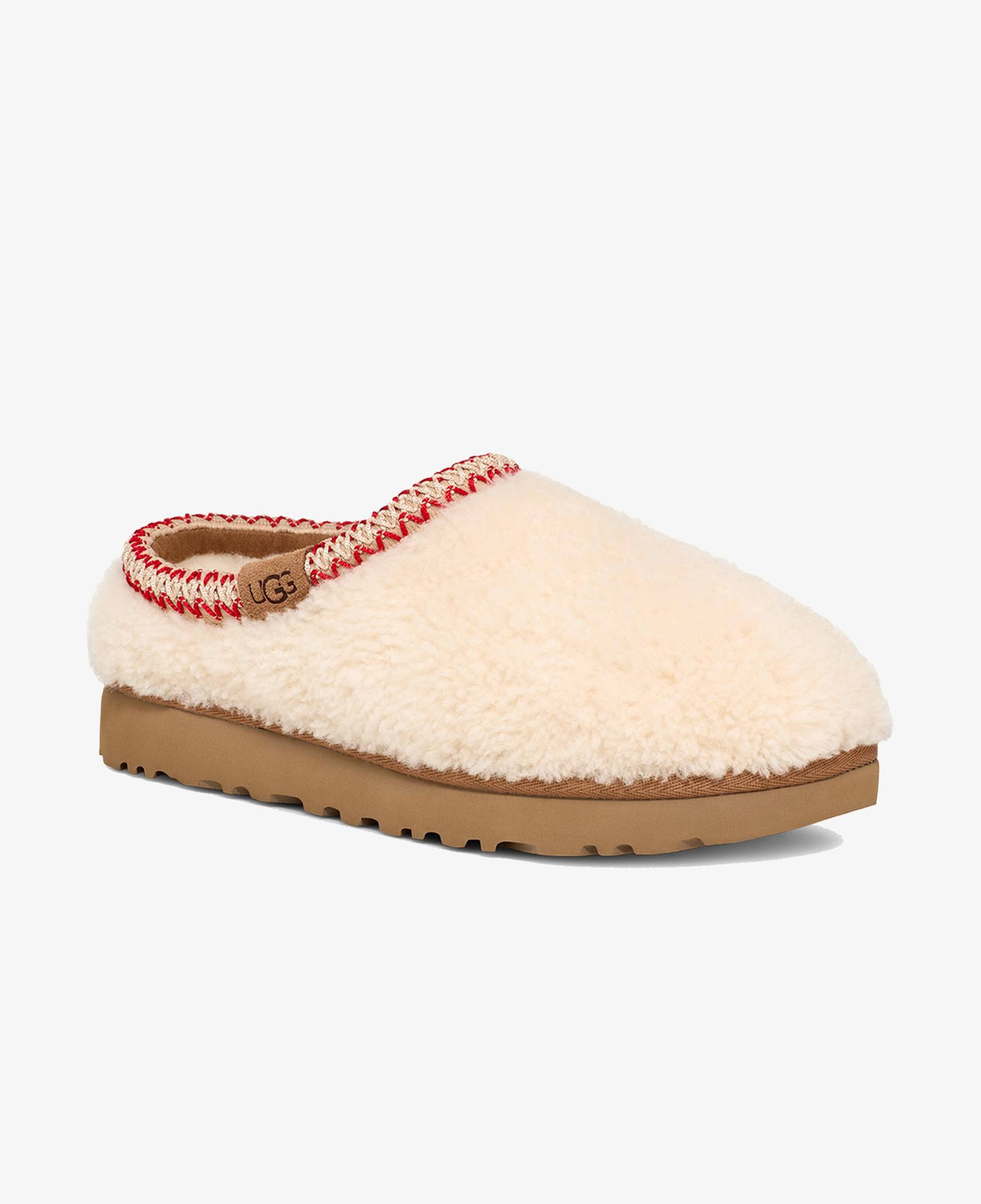 UGG Tasman Maxi Curly Kadın Krem Rengi Terlik