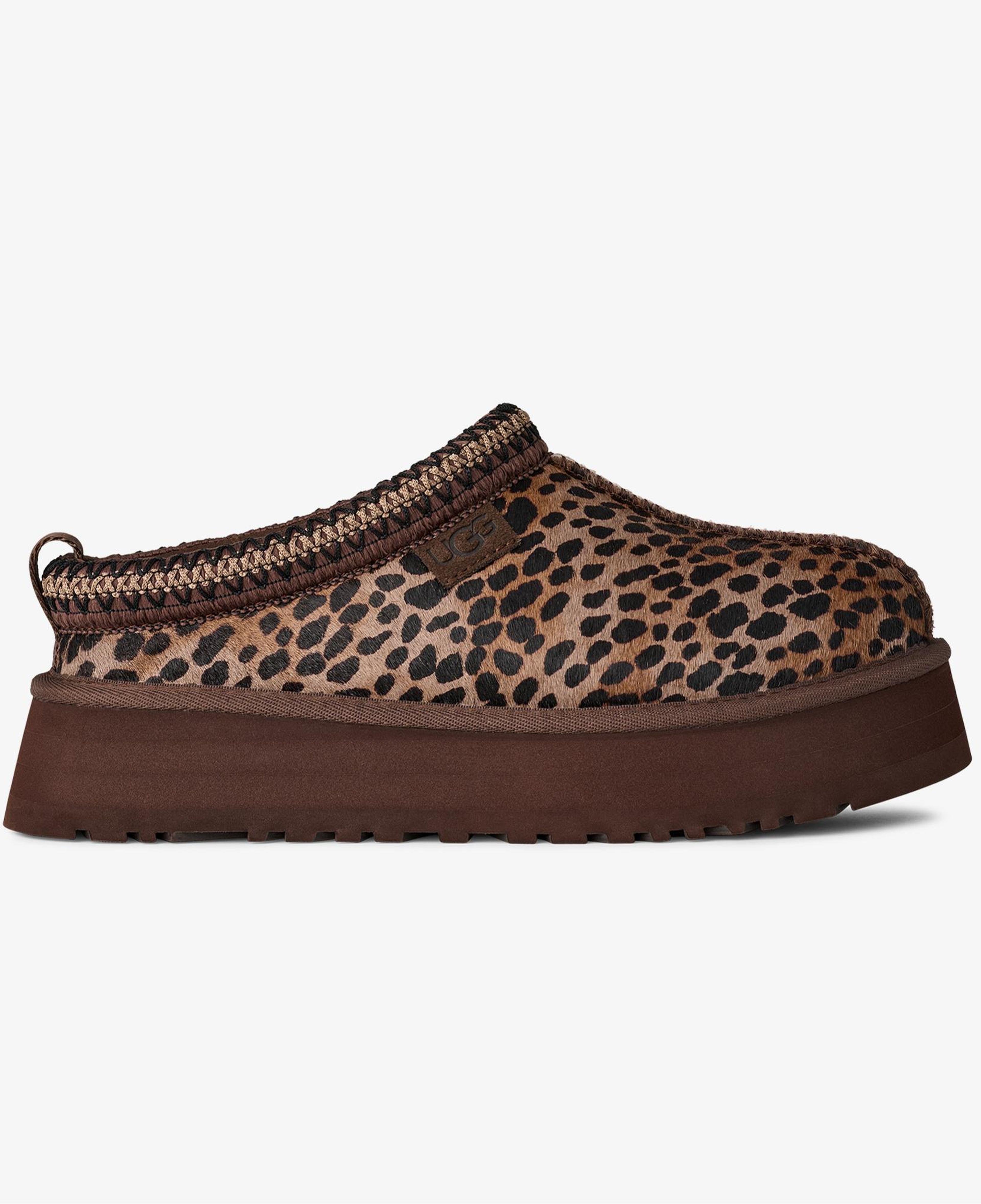 UGG Tazz Caspian Leopar Desenli Kadın Kahverengi Terlik