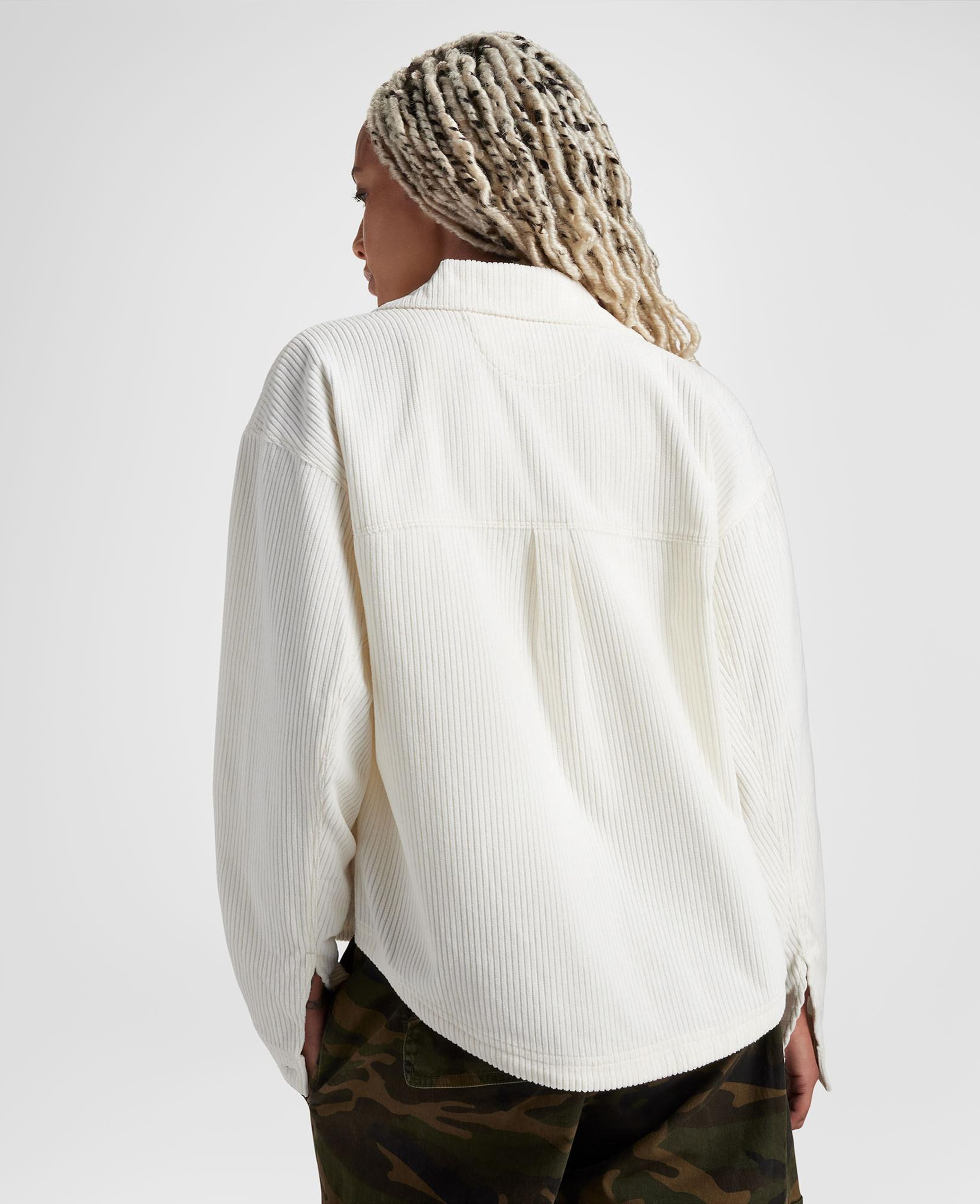 Converse Kadın Kadife Beyaz Gömlek