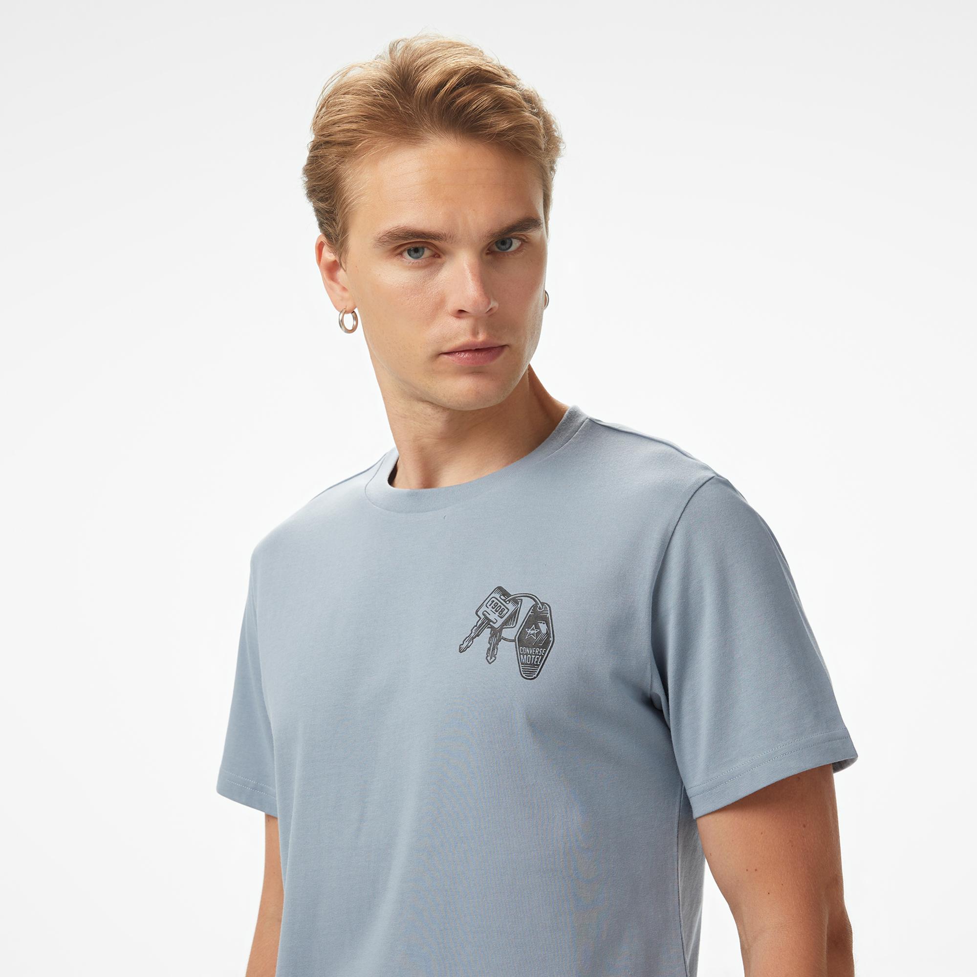 Converse Erkek Mavi T-Shirt