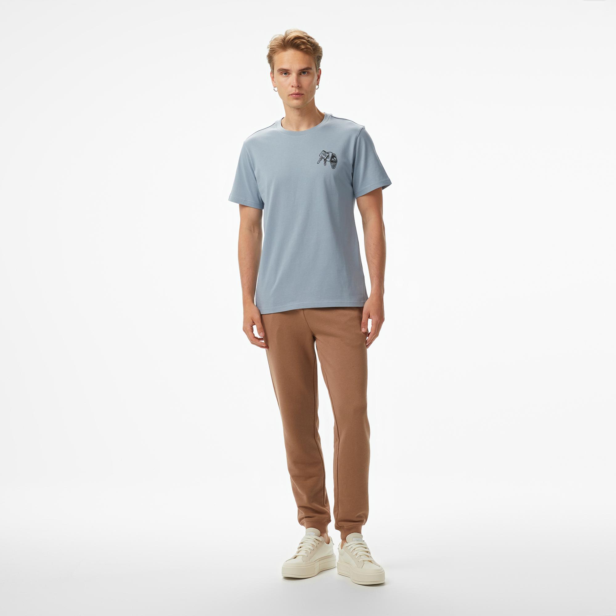 Converse Erkek Mavi T-Shirt