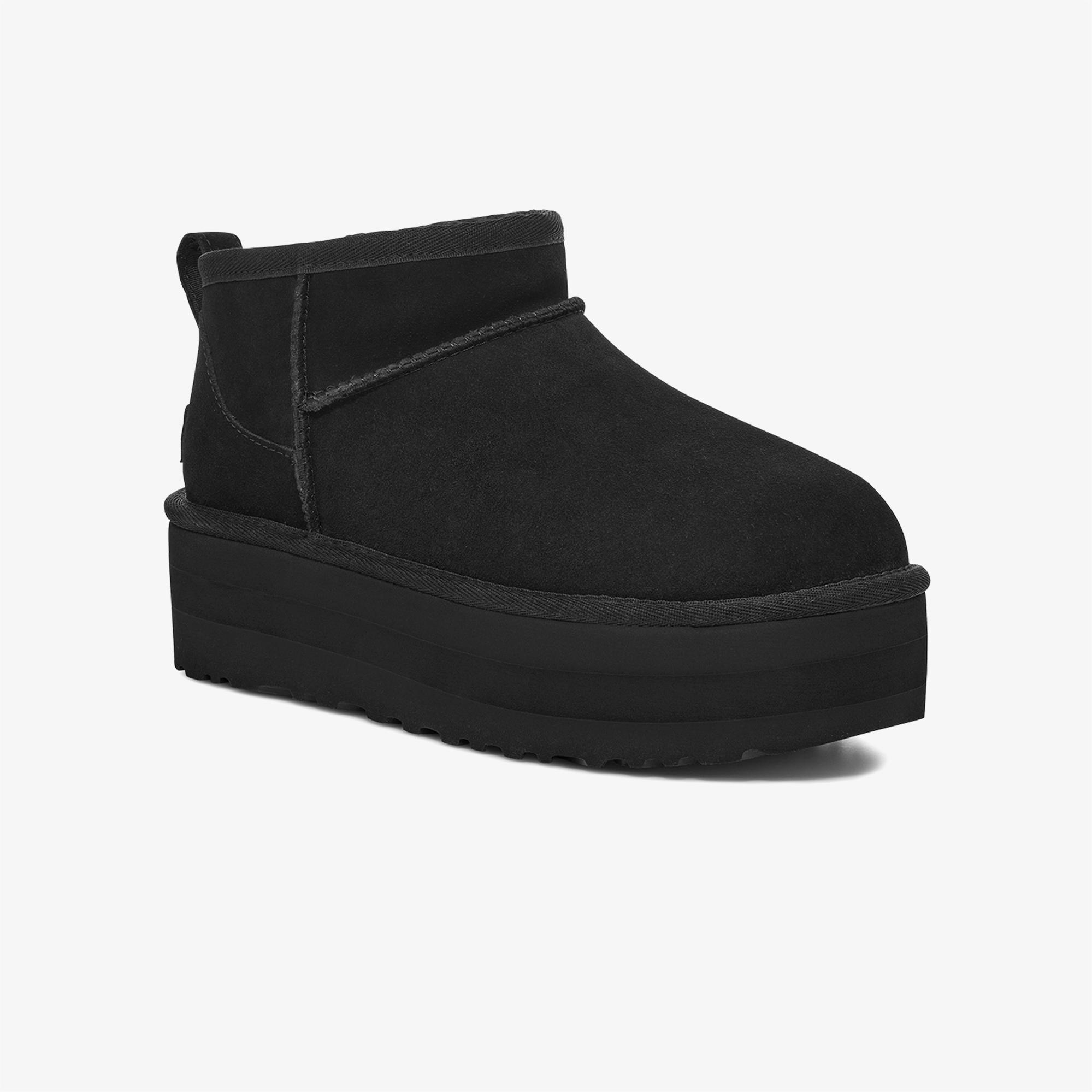 UGG Classic Ultra Mini Platform Kadın Siyah Bot