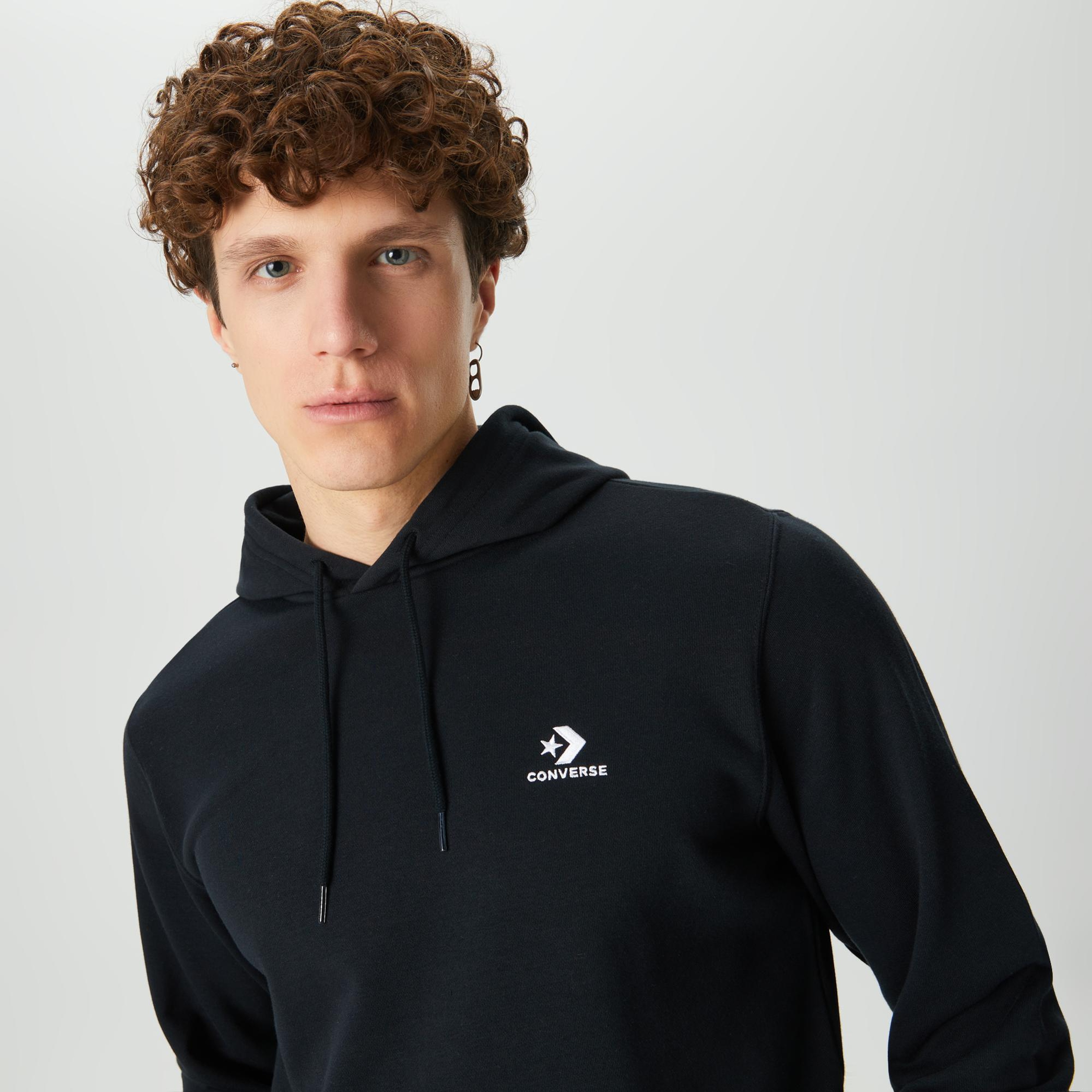 Converse Go-To Unisex Siyah Hoodie