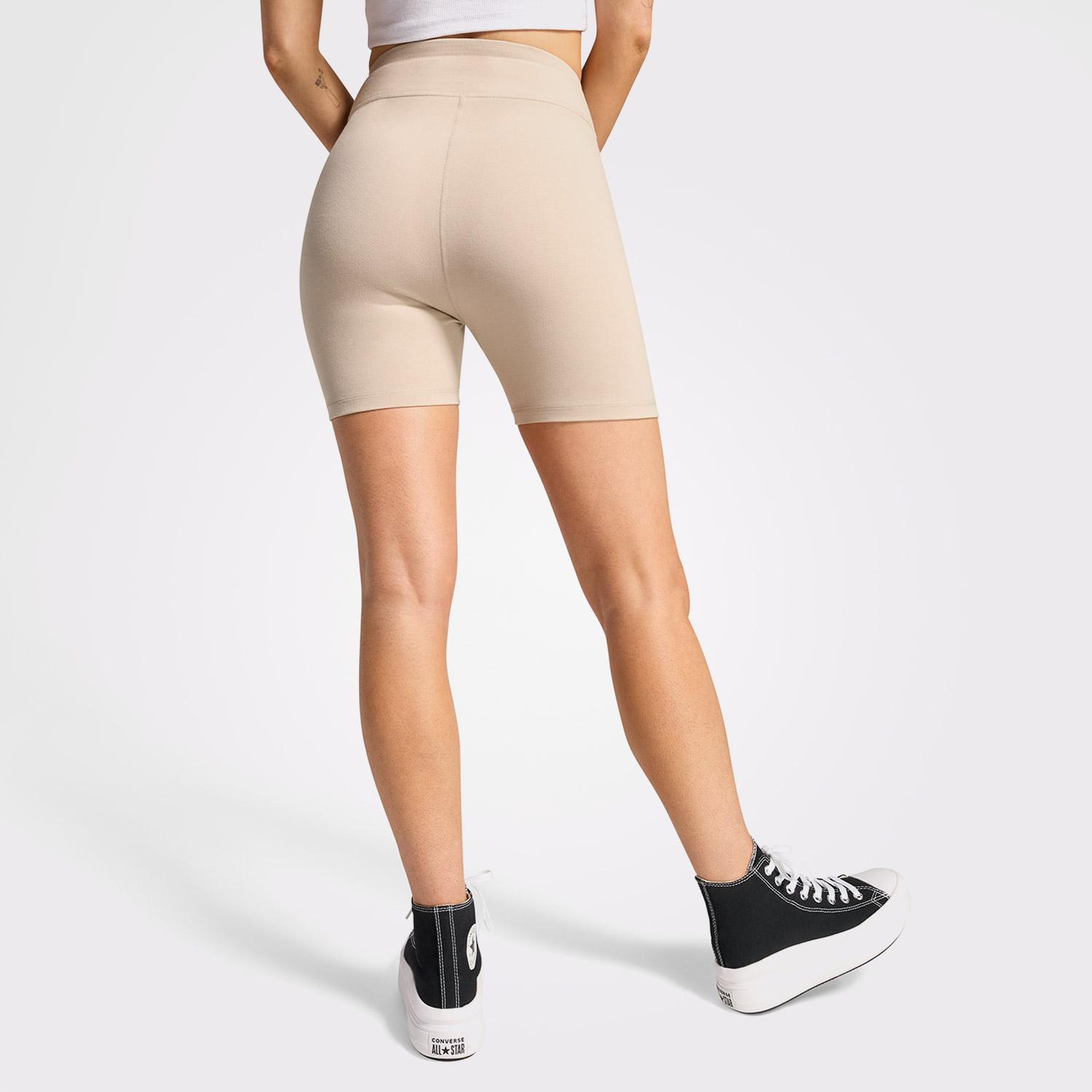 Converse Chuck Taylor Kadın Bej Bisiklet Tayt