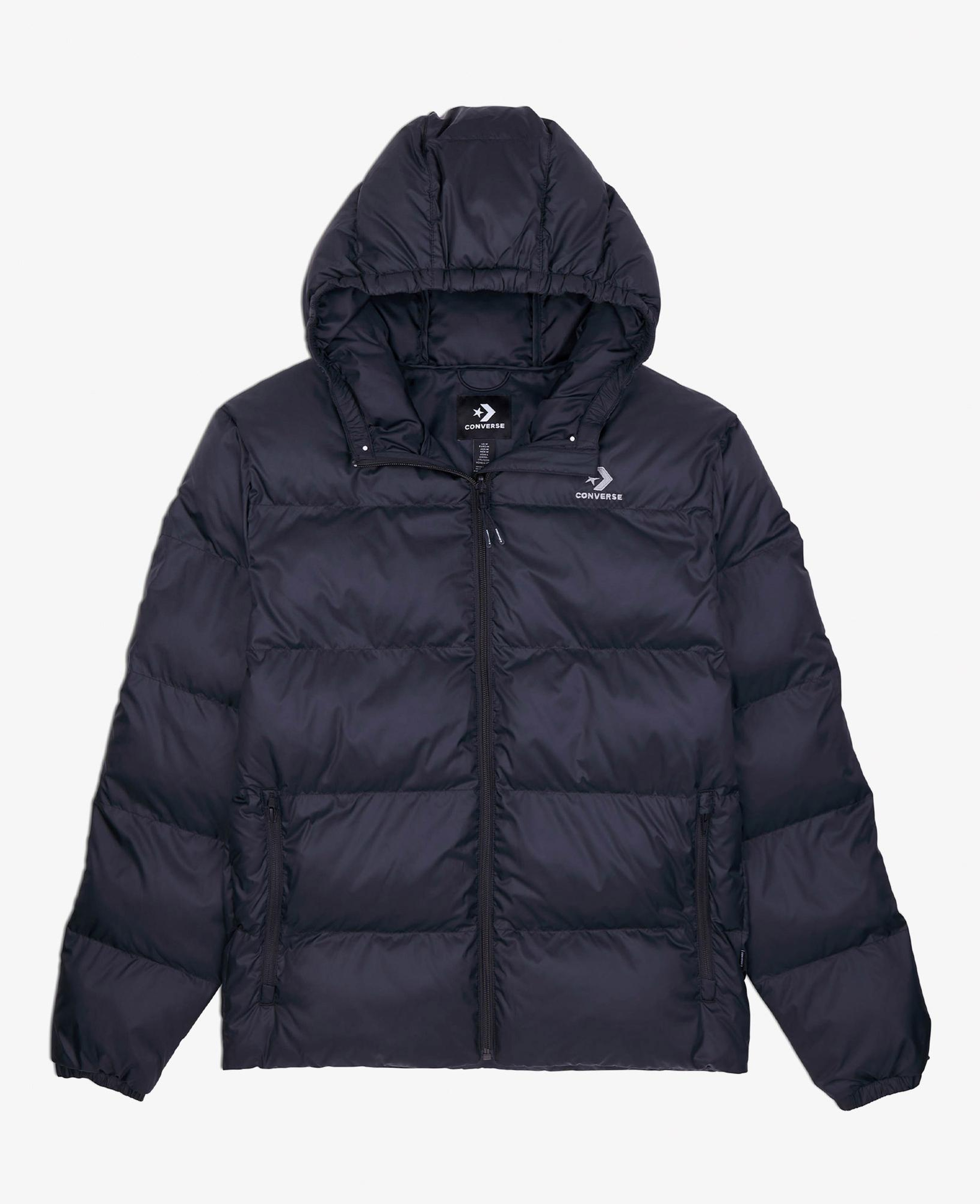 Converse Erkek Kapüşonlu Lacivert Şişme Mont