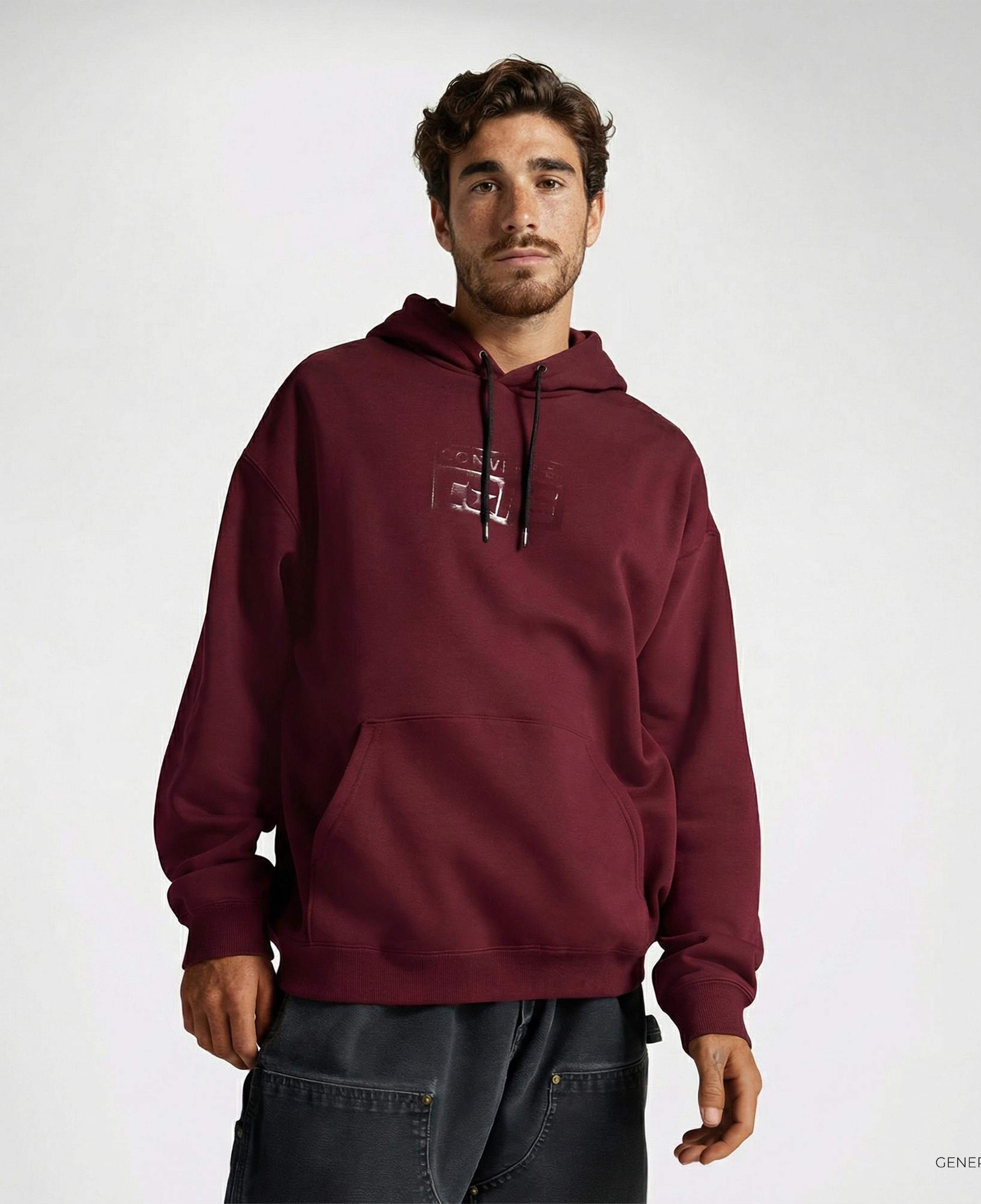 Converse Cons Erkek Bordo Hoodie
