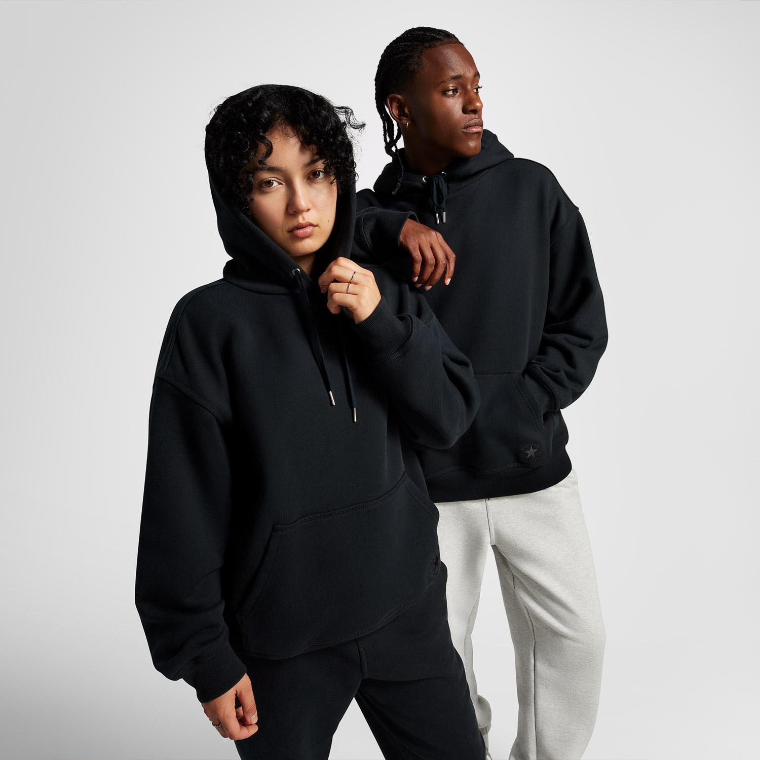 Converse Loose Fit Unisex Siyah Günlük Sweatshirt