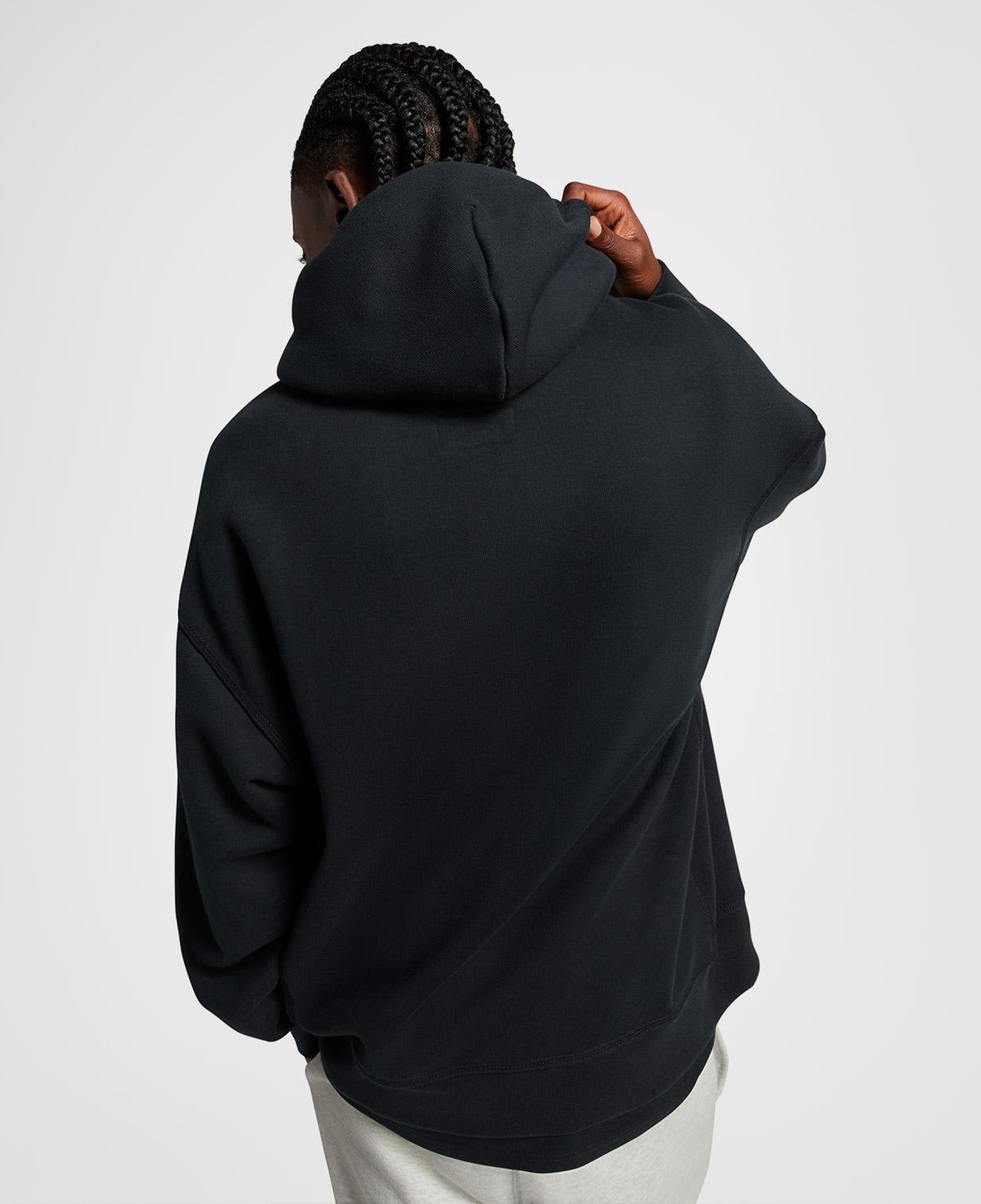 Converse Unisex Loose Fit Siyah Hoodie