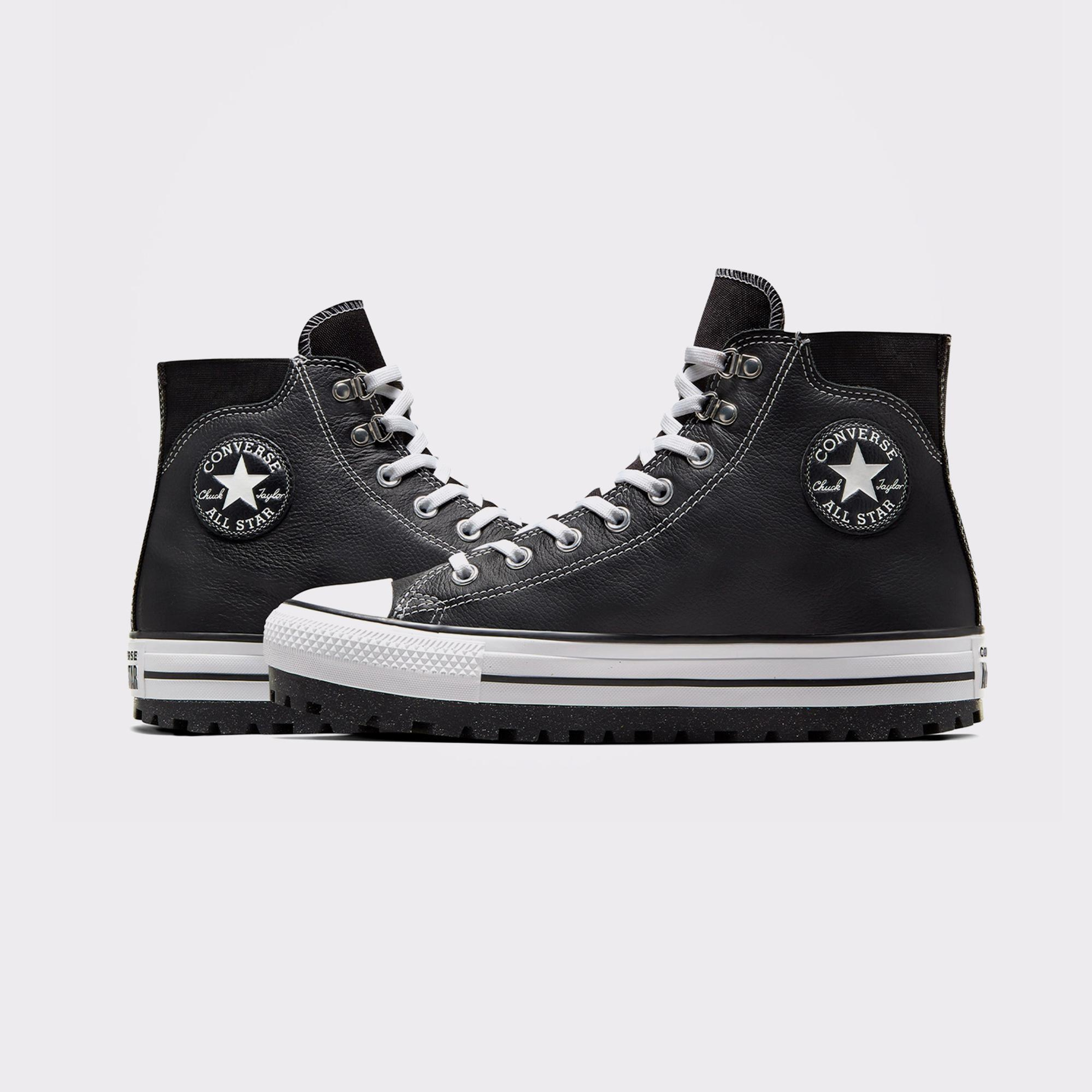 Converse Chuck Taylor All Star City Trek Unisex Siyah Deri Bot