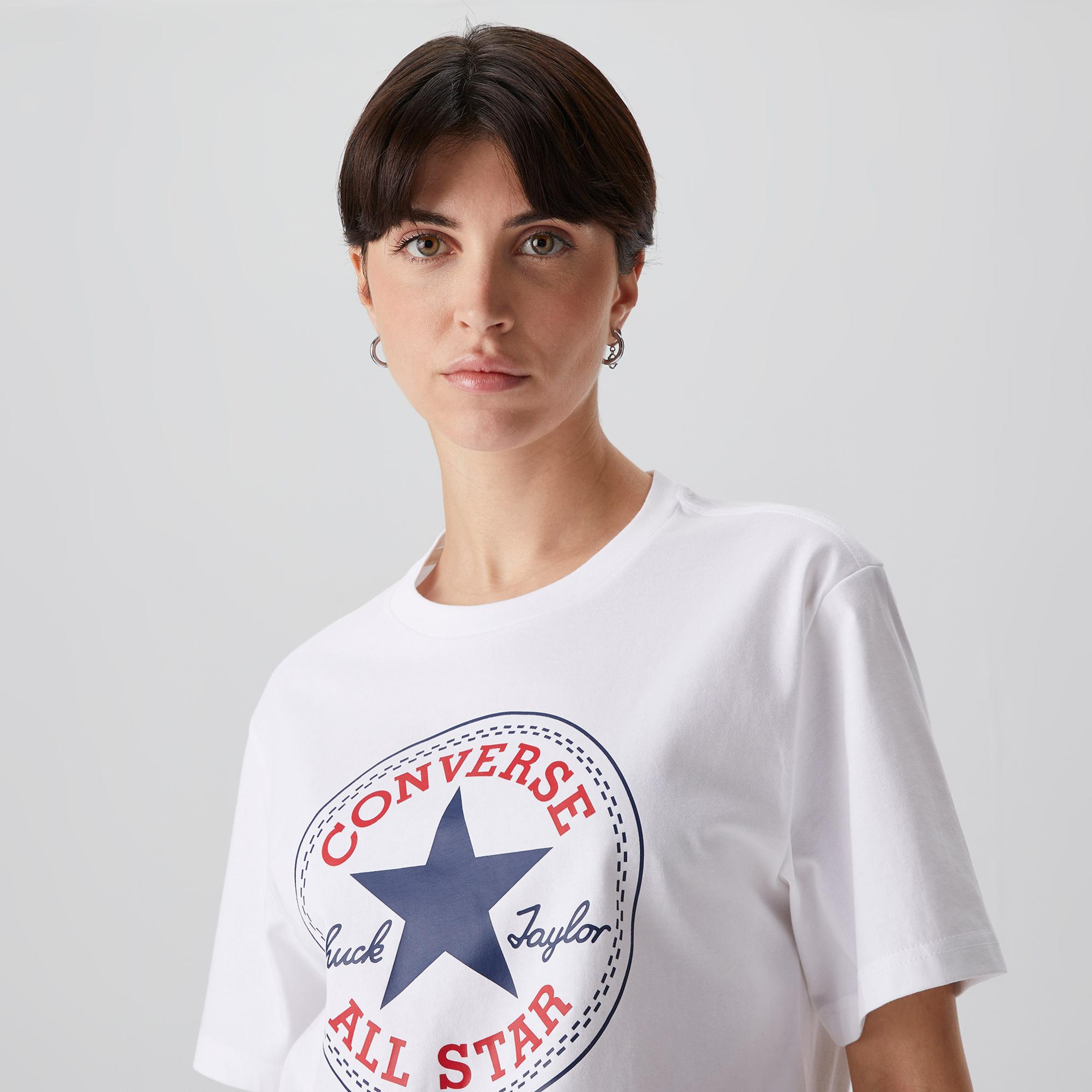 Converse Unisex Beyaz T-Shirt