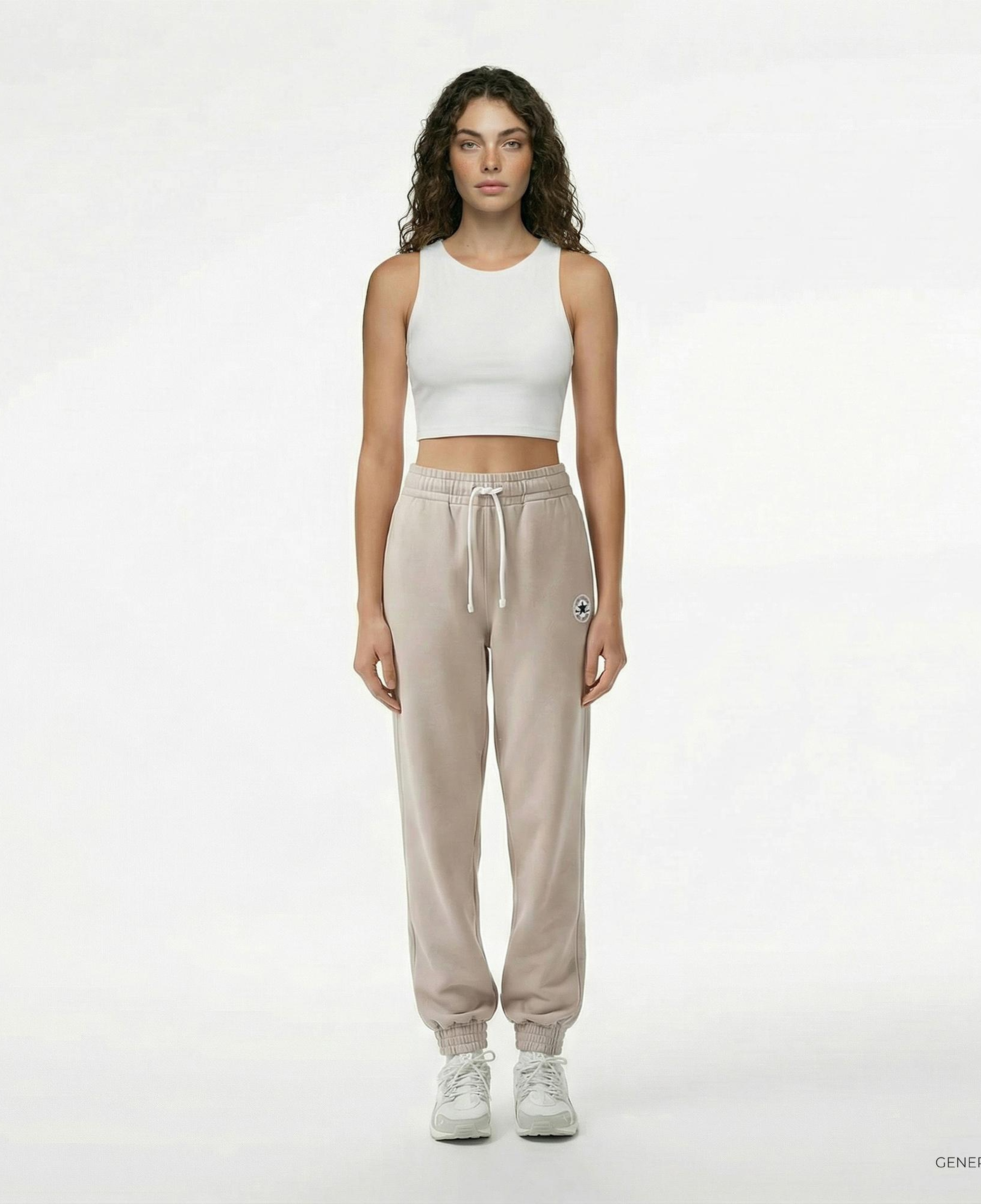 Converse Chuck Taylor Kadın Loose Fit Bej Eşofman Altı