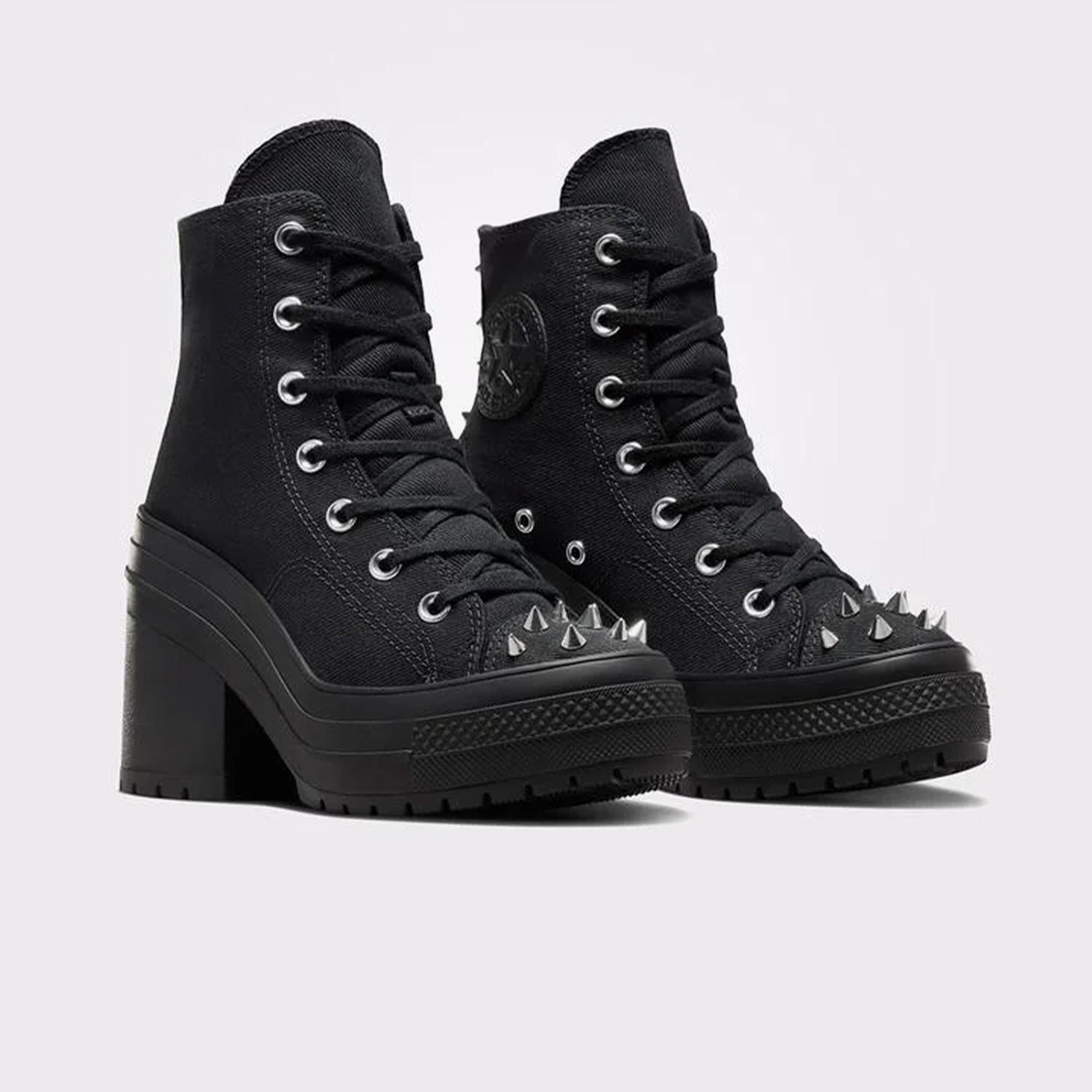 Converse Chuck 70 De Luxe Heel Studded Kadın Siyah Platform Sneaker