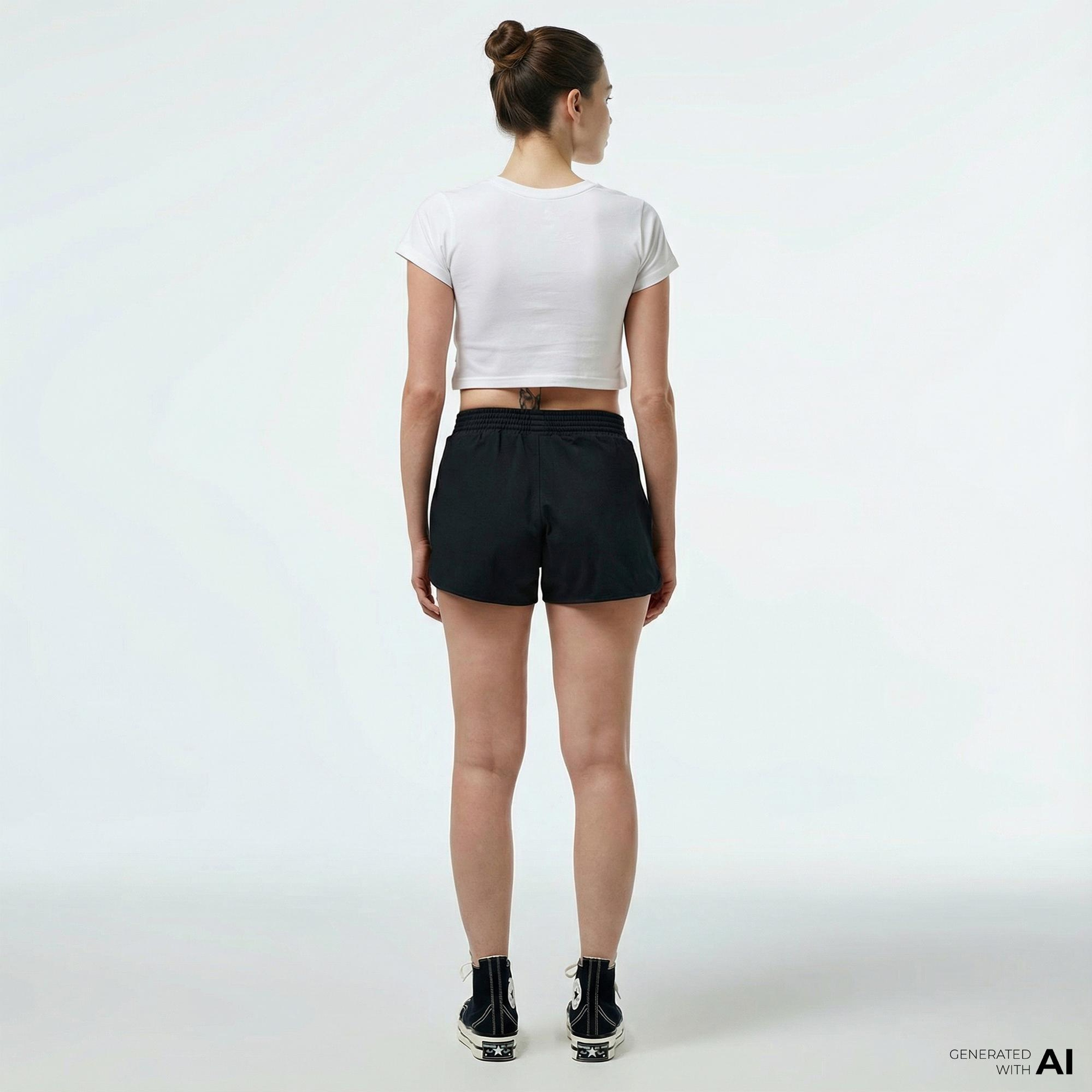 Converse Retro Kadın Siyah Şort