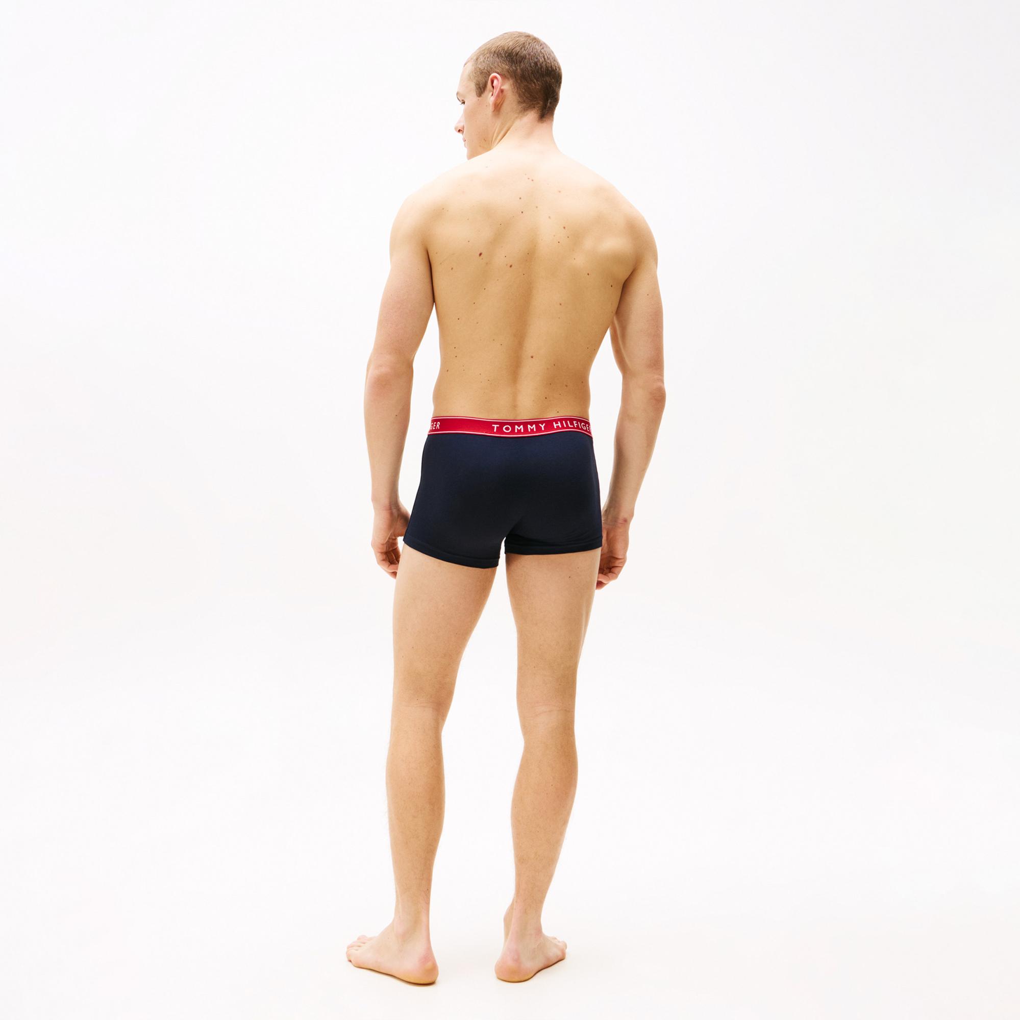 Tommy Hilfiger Trunk Erkek 3'lü Lacivert Boxer
