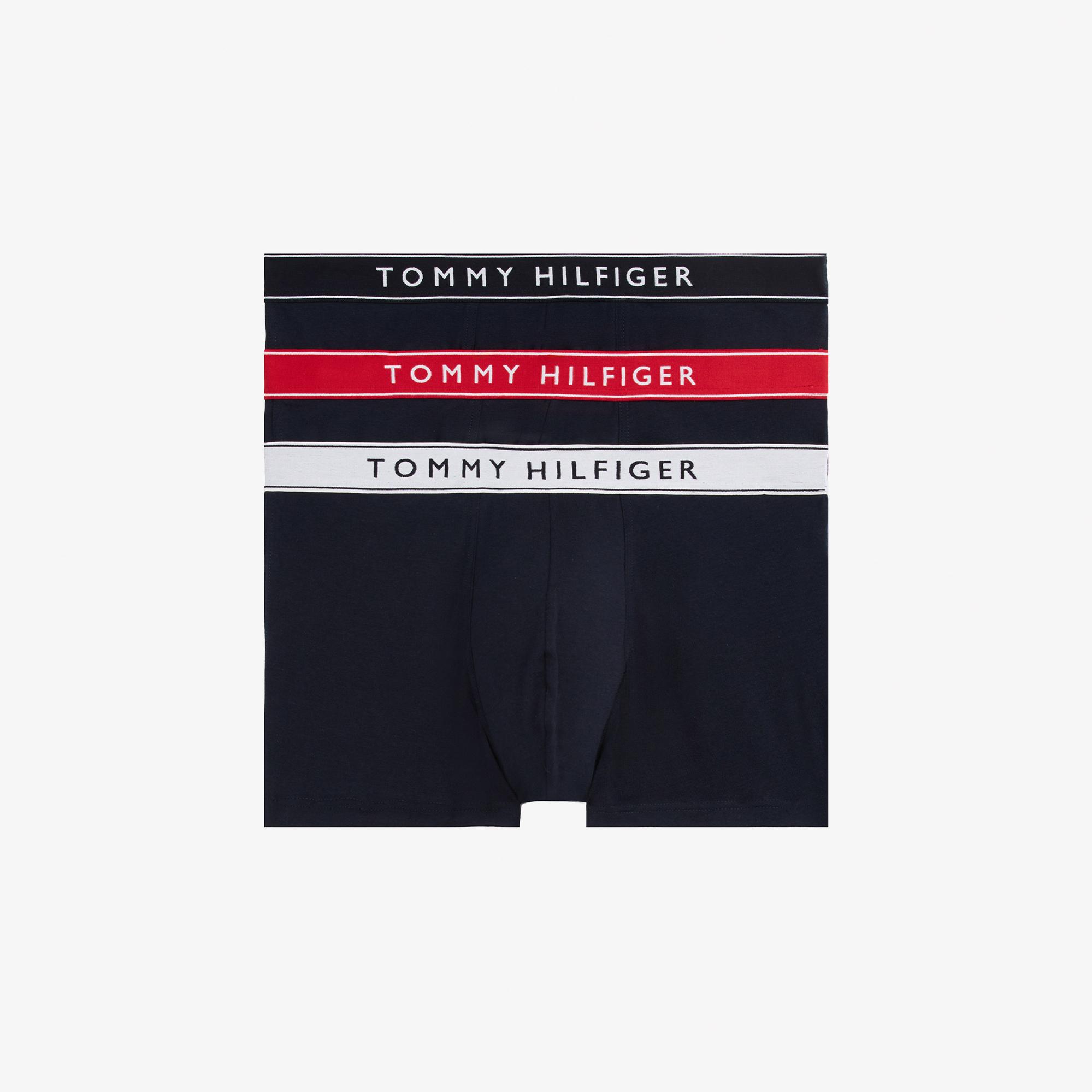 Tommy Hilfiger Trunk Erkek 3'lü Lacivert Boxer