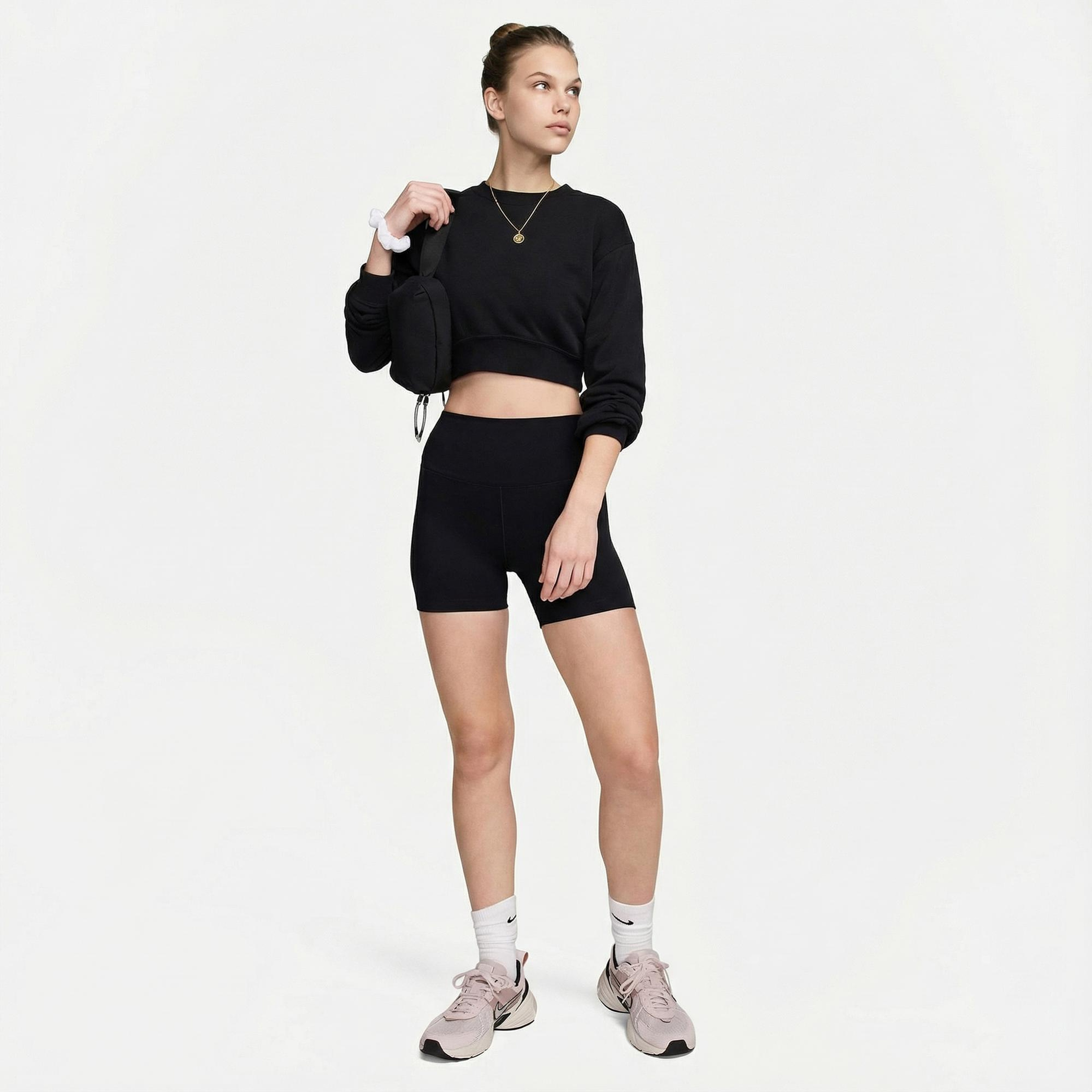 Nike One Dri-Fit 13 cm Kadın Siyah Tayt