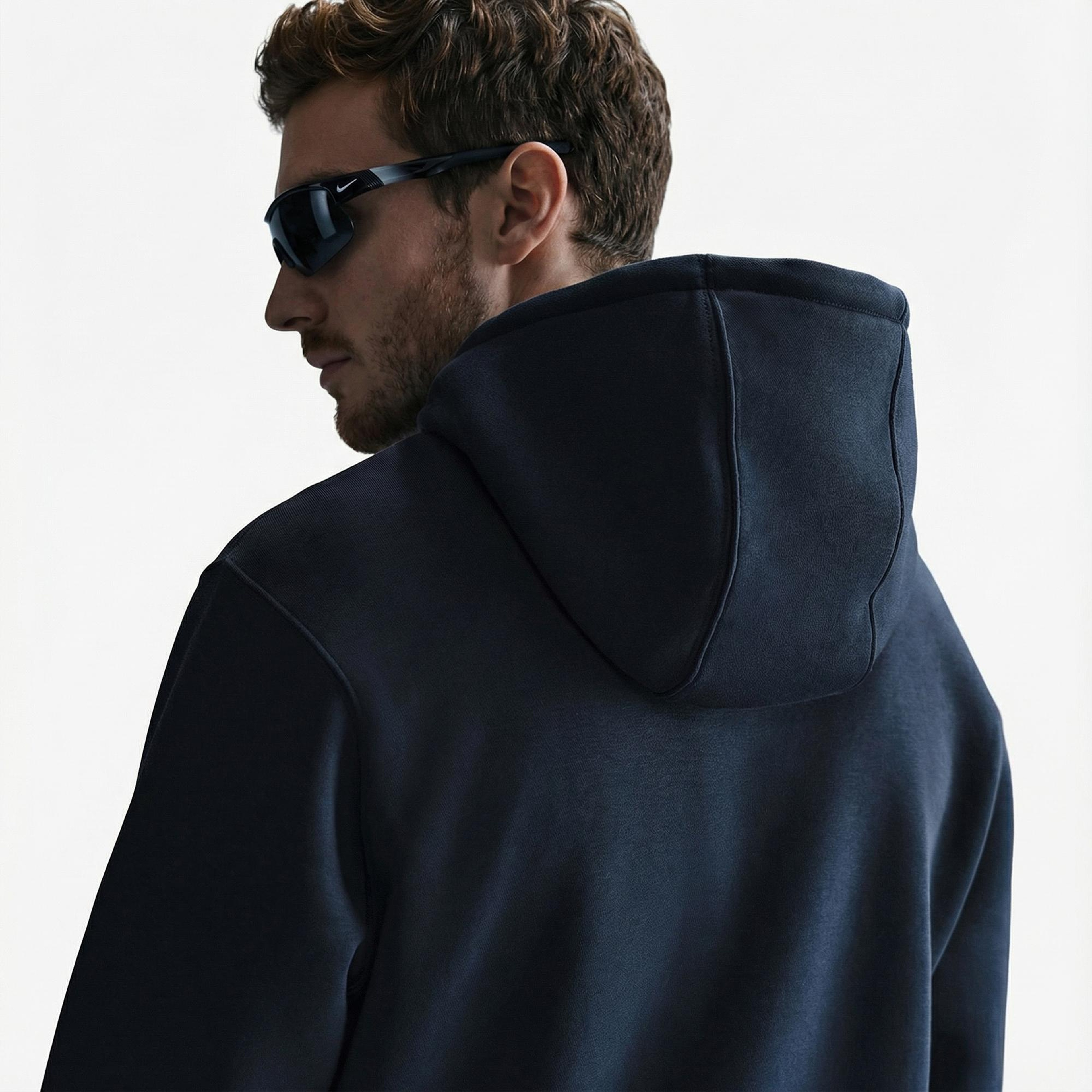Nike Club Erkek Lacivert Hoodie