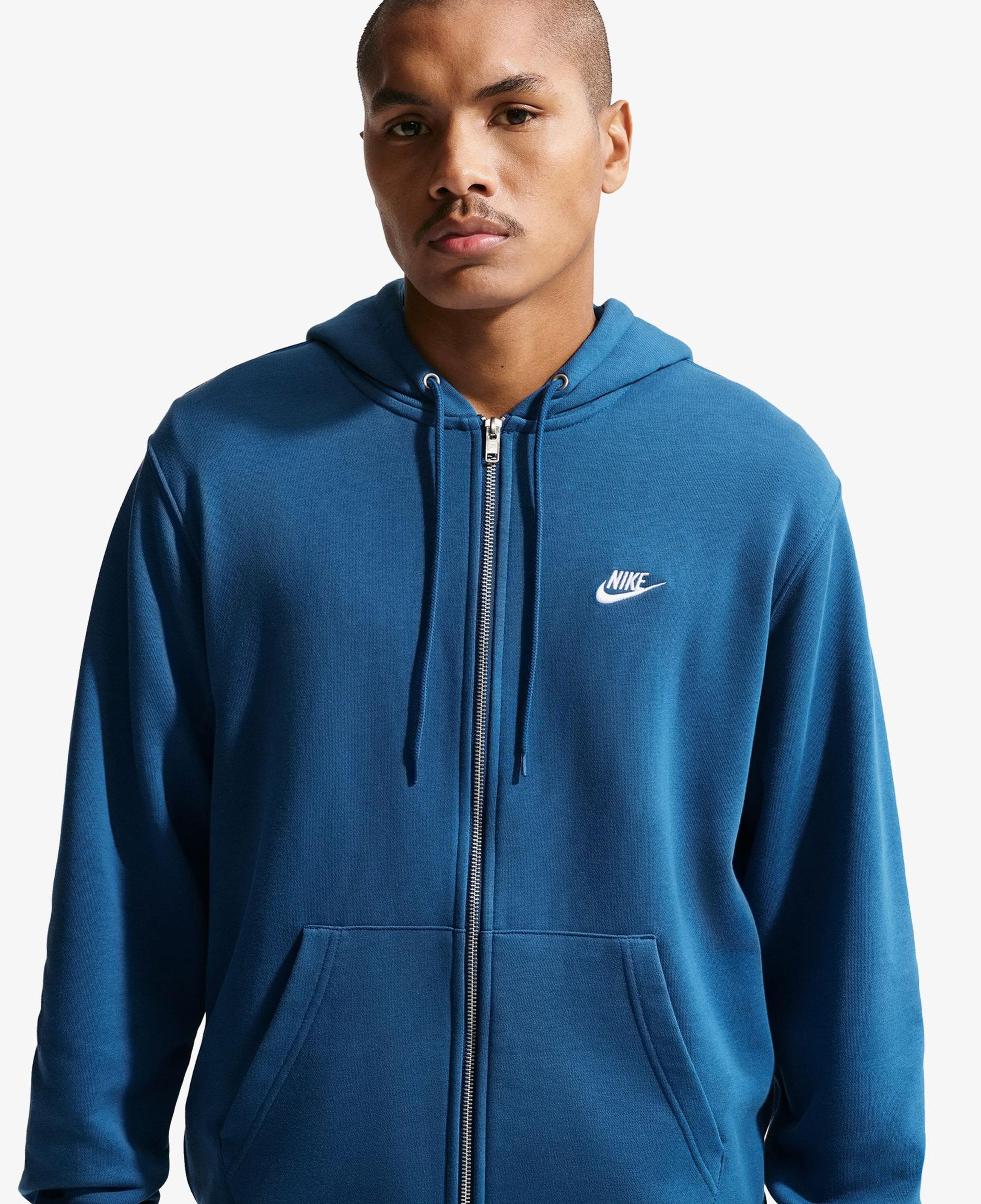 Nike Club Erkek Mavi Hoodie