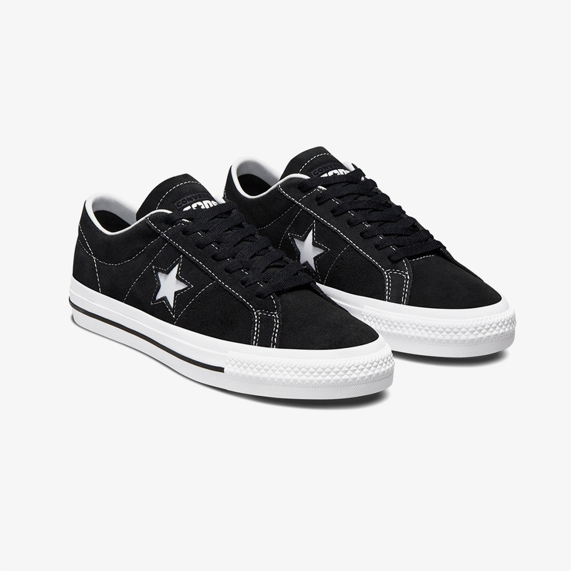 Converse Cons One Star Pro Unisex Siyah Süet Sneaker