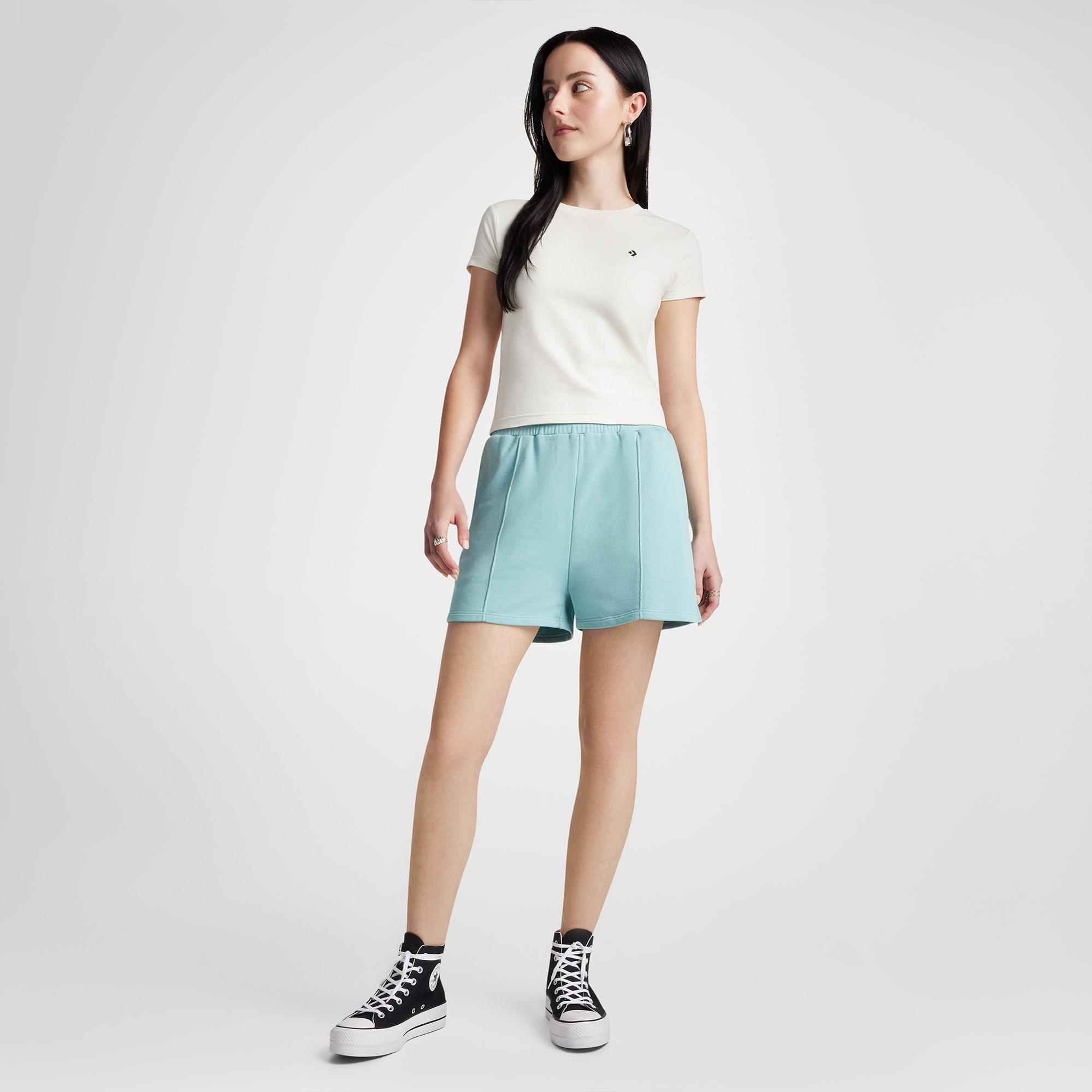 Converse Slim Fit Kadın Beyaz T-Shirt