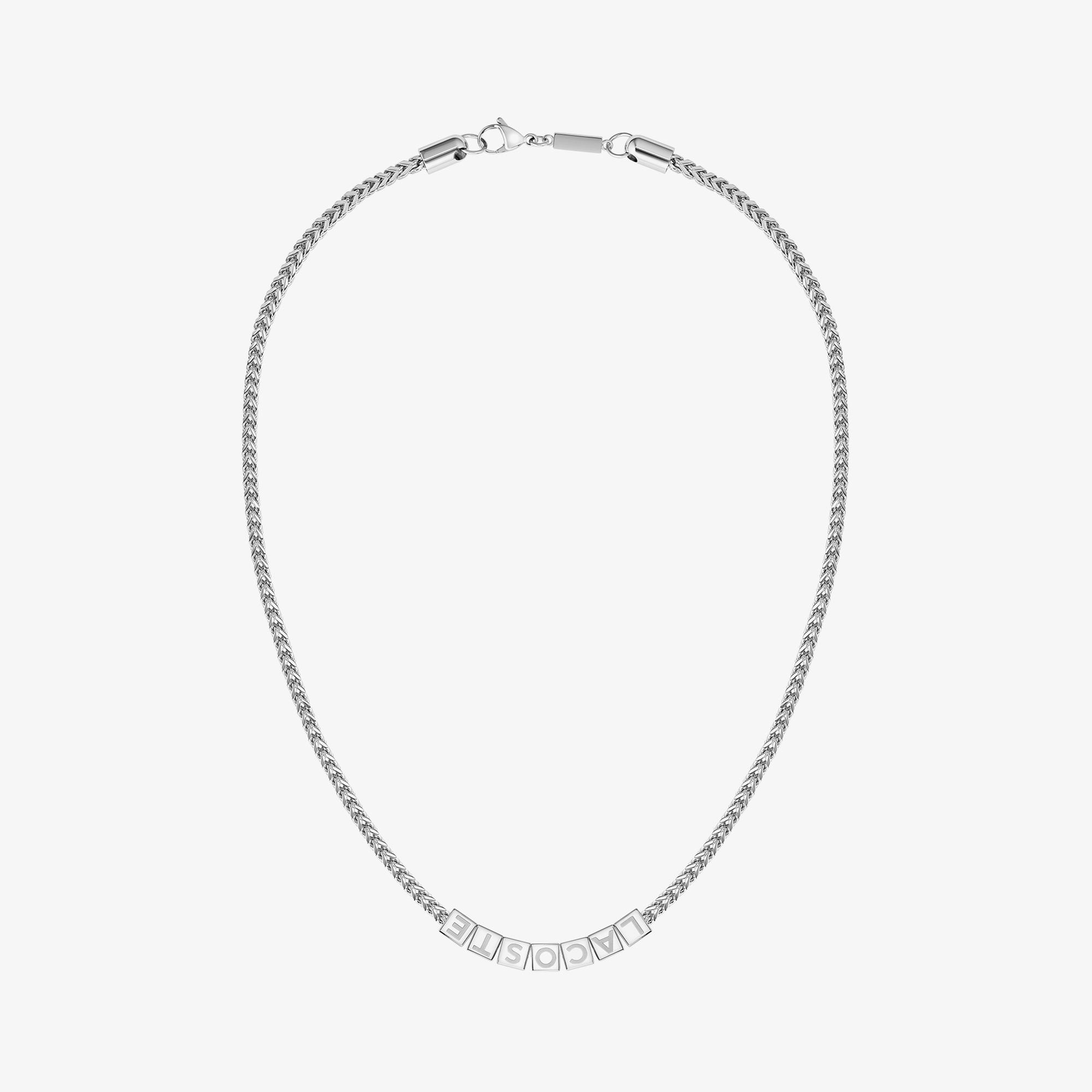 Lacoste Script Erkek Gri Kolye