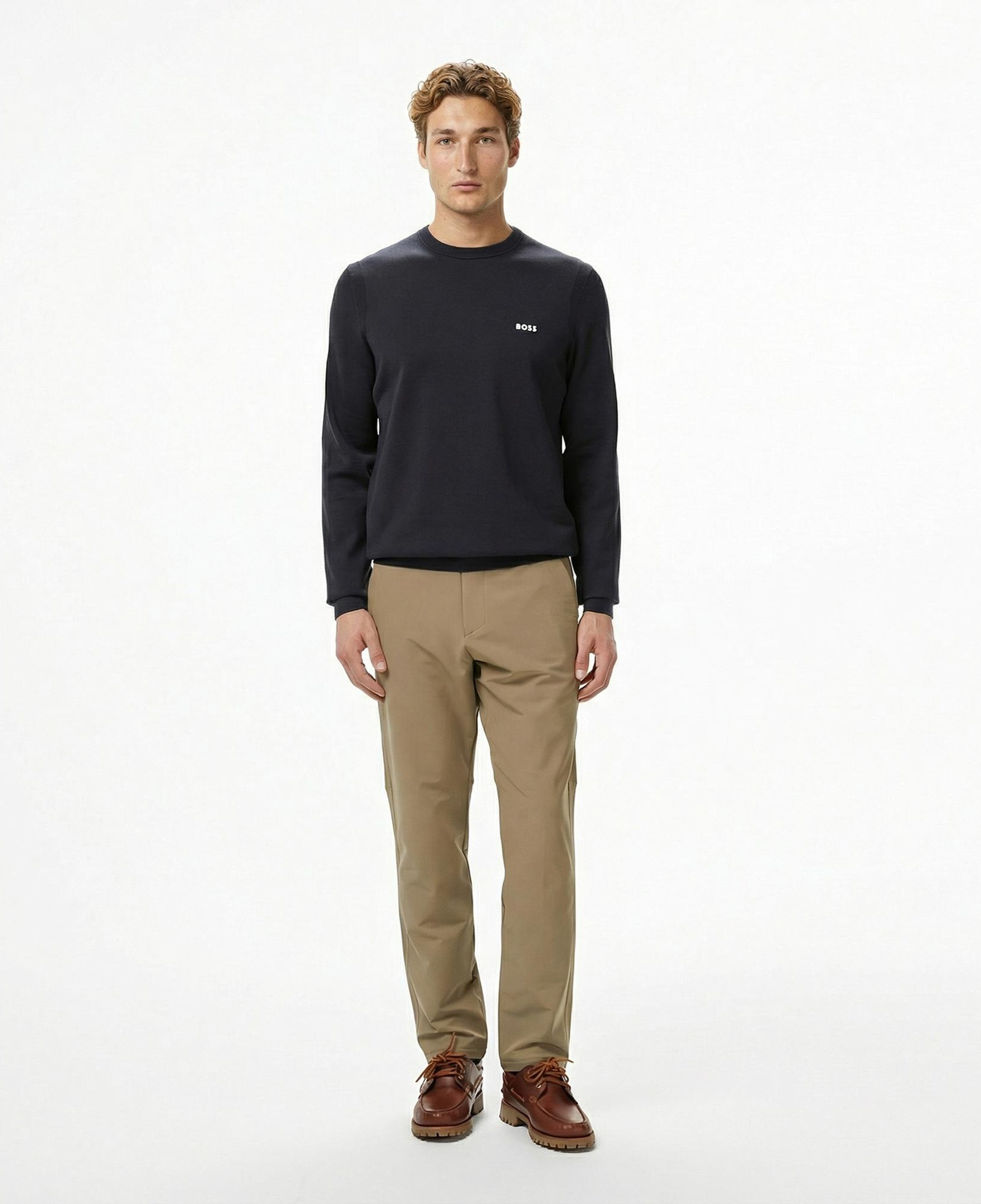 Boss Ever-X Erkek Lacivert Triko