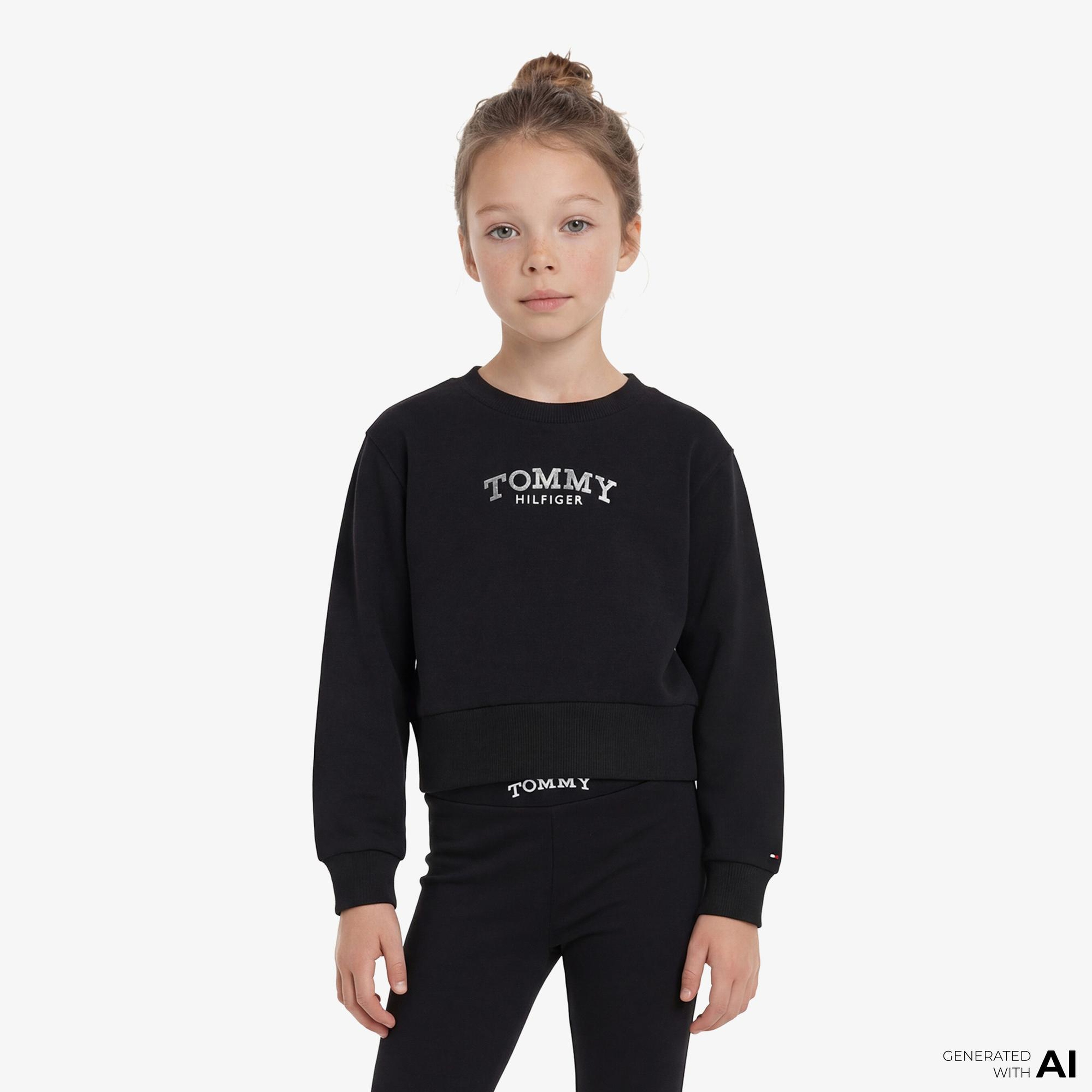 Tommy Hilfiger Essentials Çocuk Siyah Eşofman Takımı