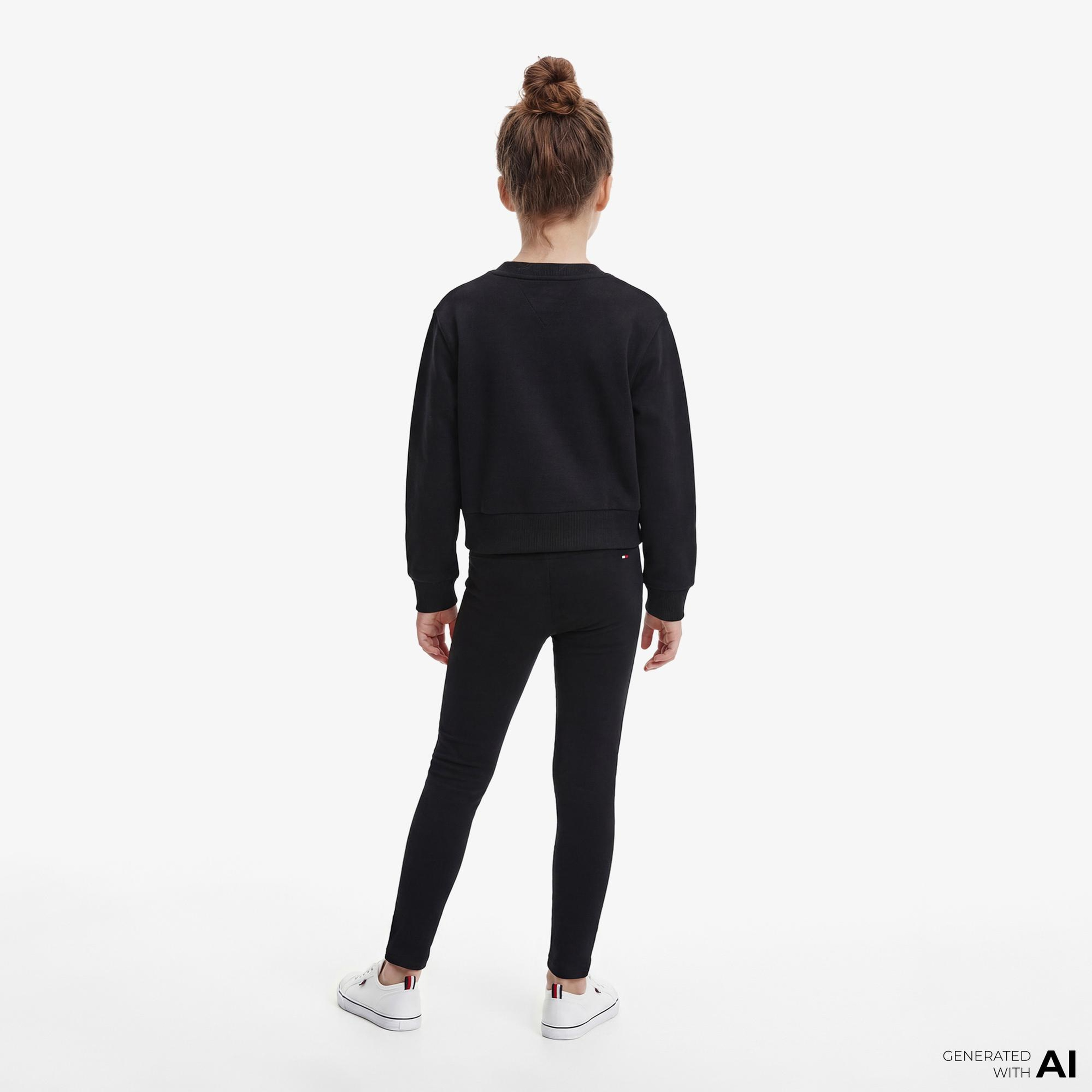 Tommy Hilfiger Essentials Çocuk Siyah Eşofman Takımı