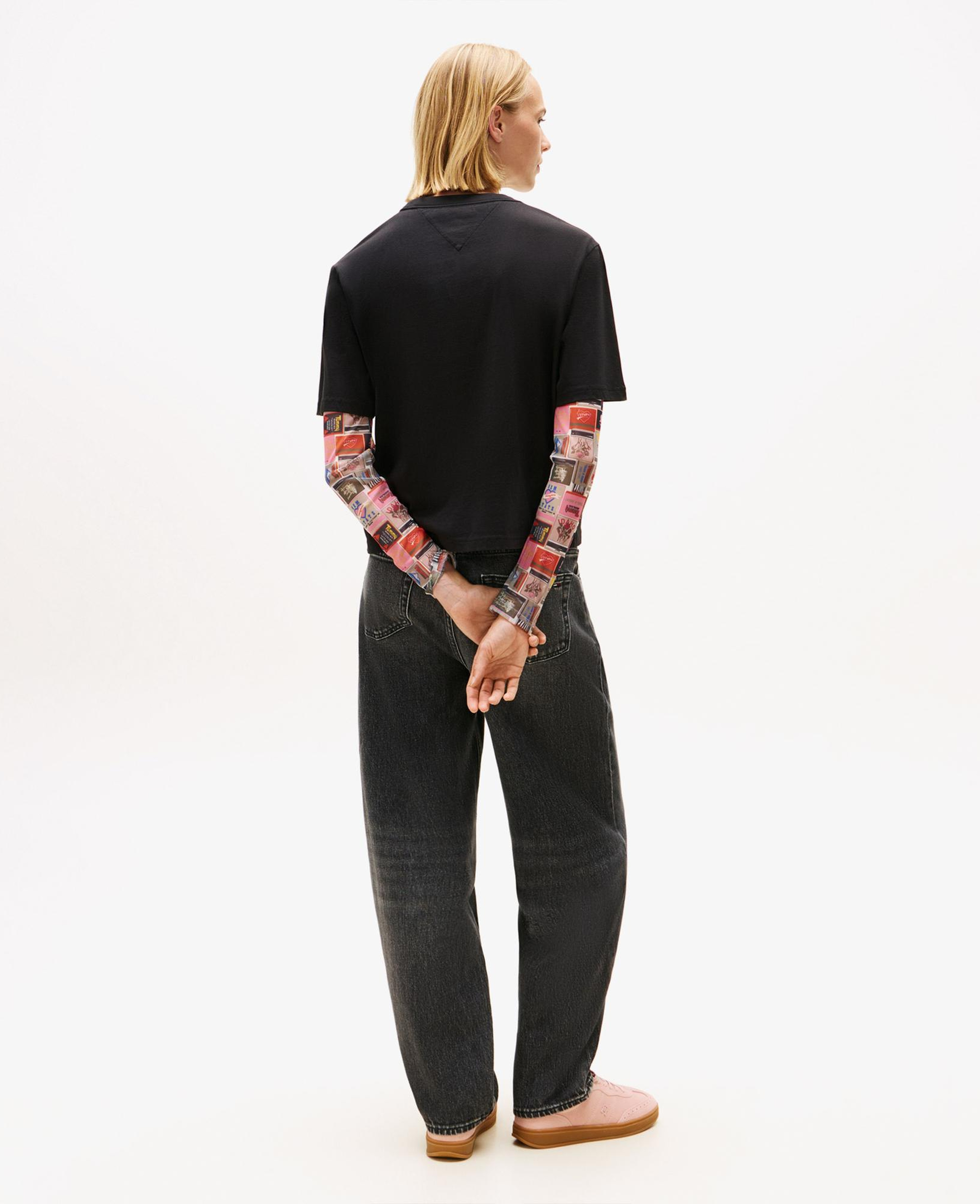 Tommy Hilfiger Badge Kadın Siyah T-Shirt