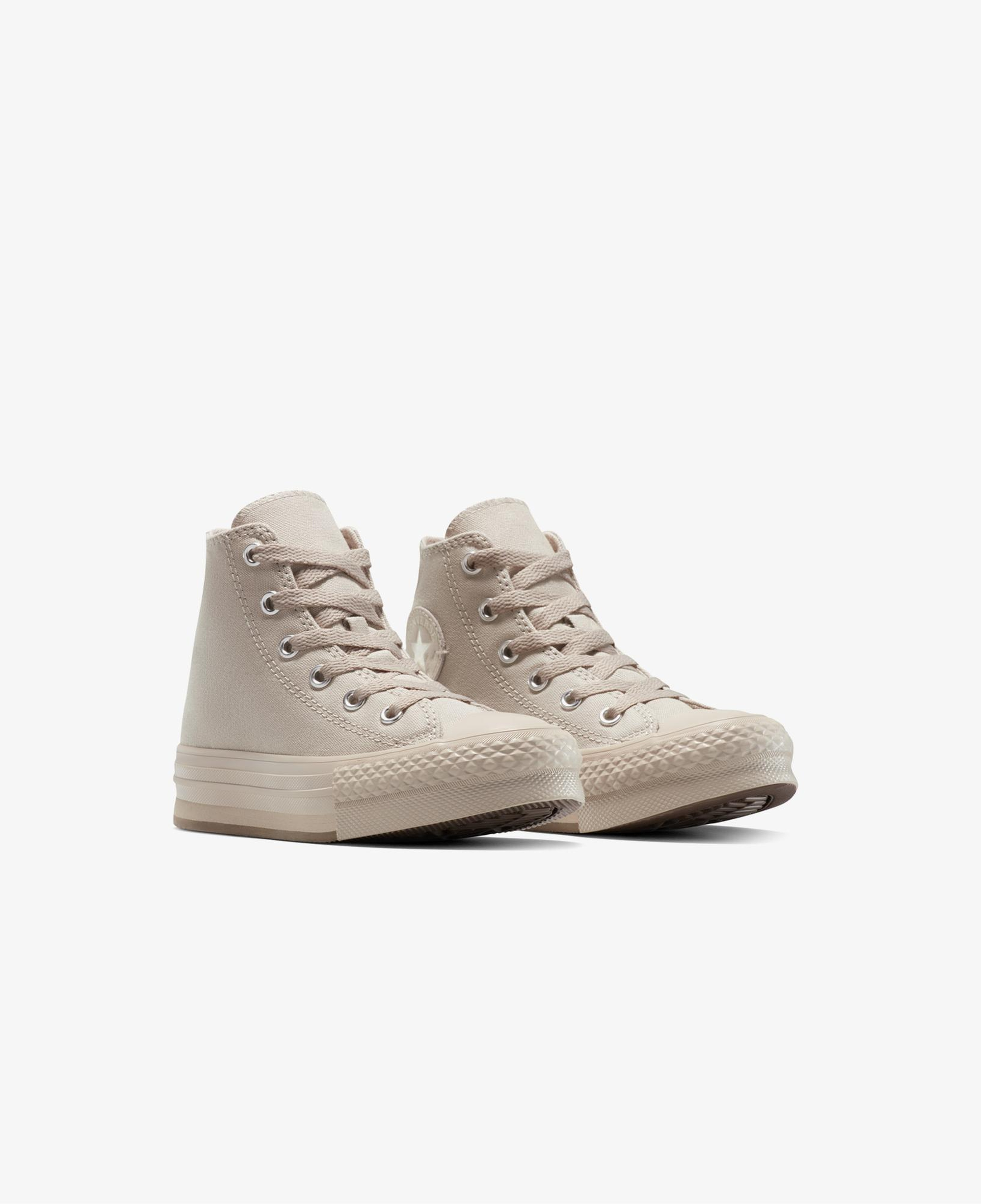 Converse Chuck Taylor All Star EVA Lift Platform Çocuk Bej Sneaker