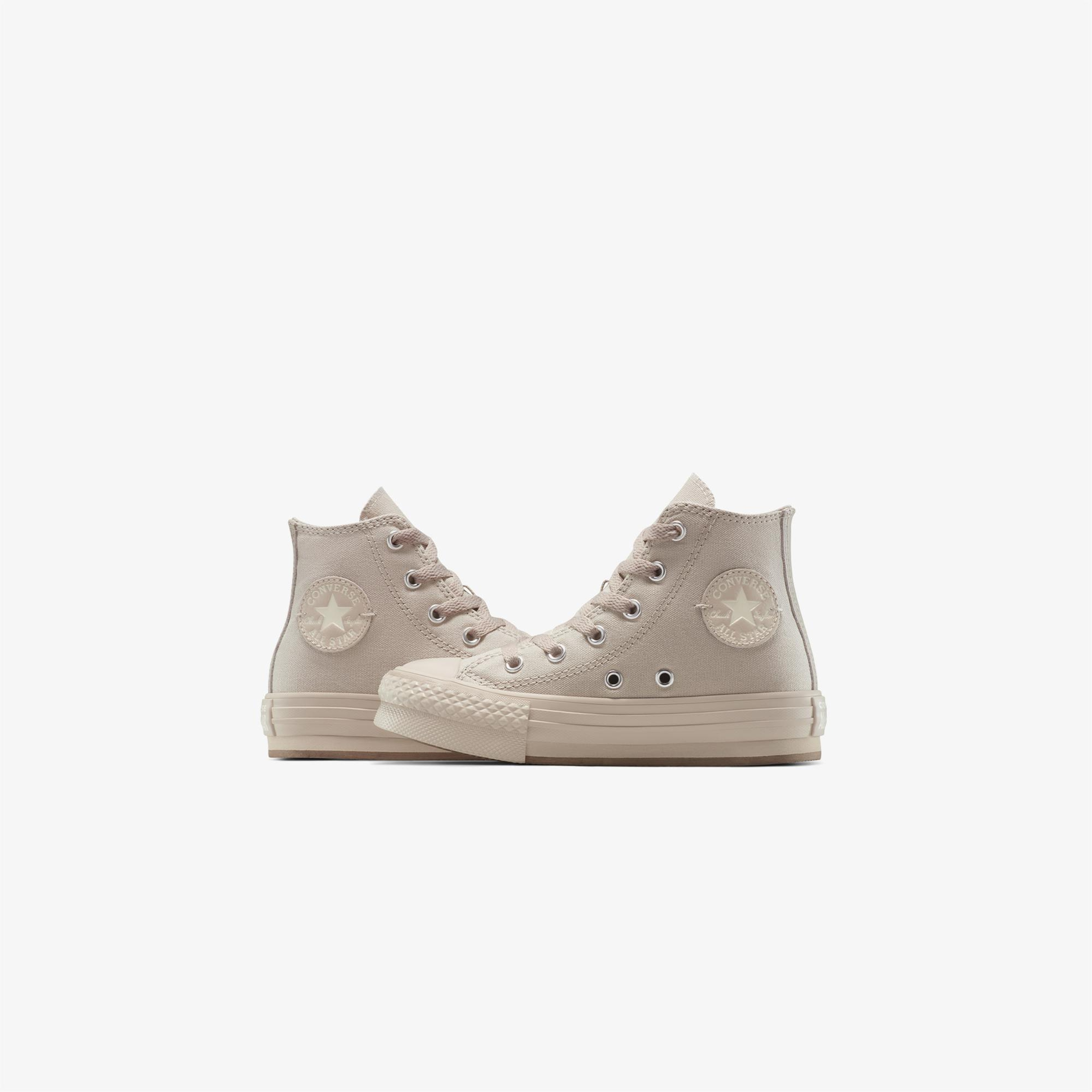 Converse Chuck Taylor All Star EVA Lift Platform Çocuk Bej Sneaker