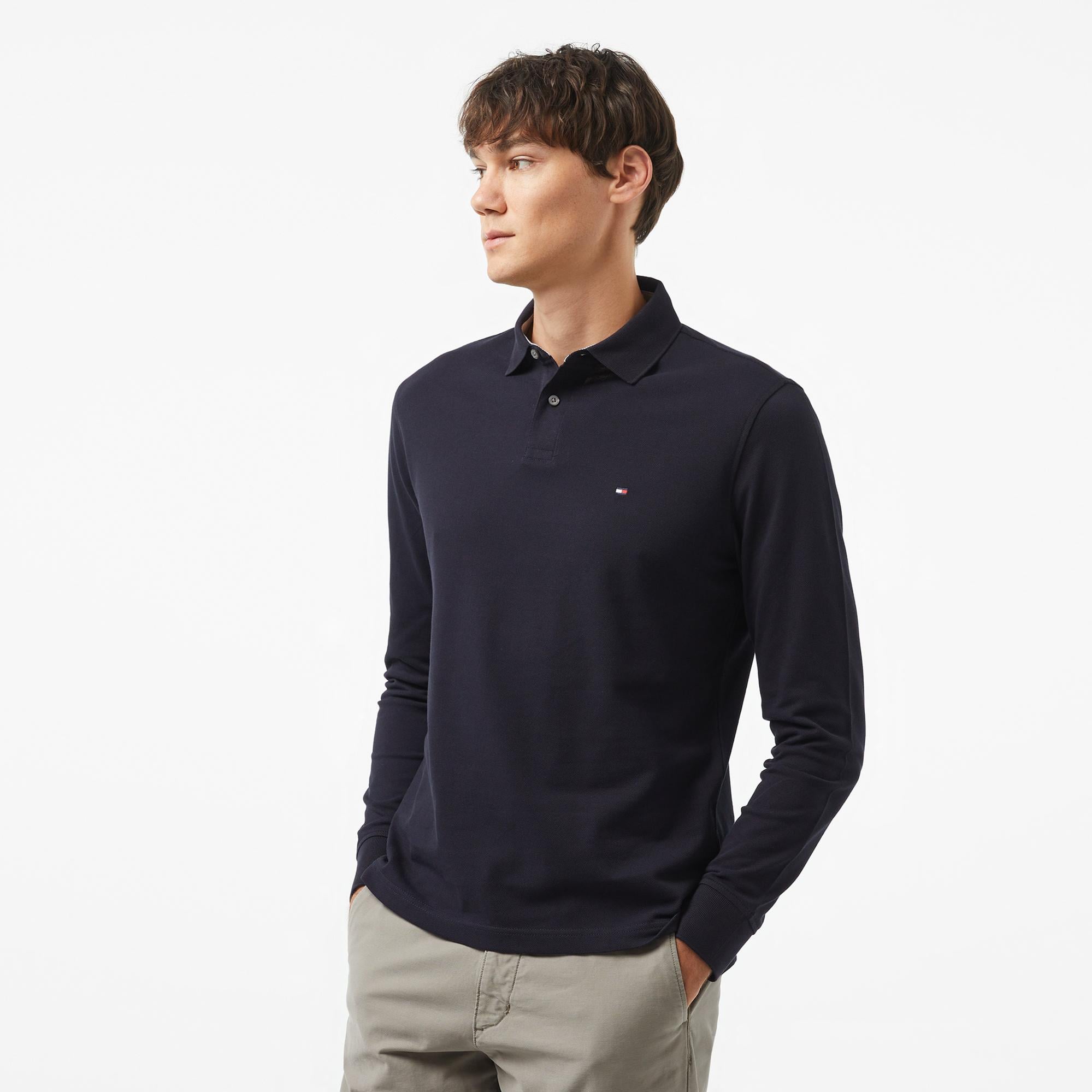 Tommy Hilfiger 1985 Regular Erkek Lacivert Polo Yaka T-Shirt