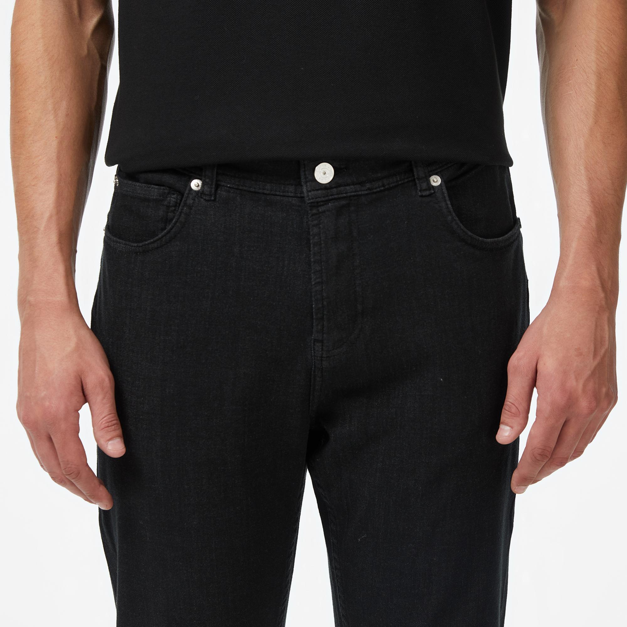 Lacoste Erkek Slim Fit Siyah Jean Pantolon