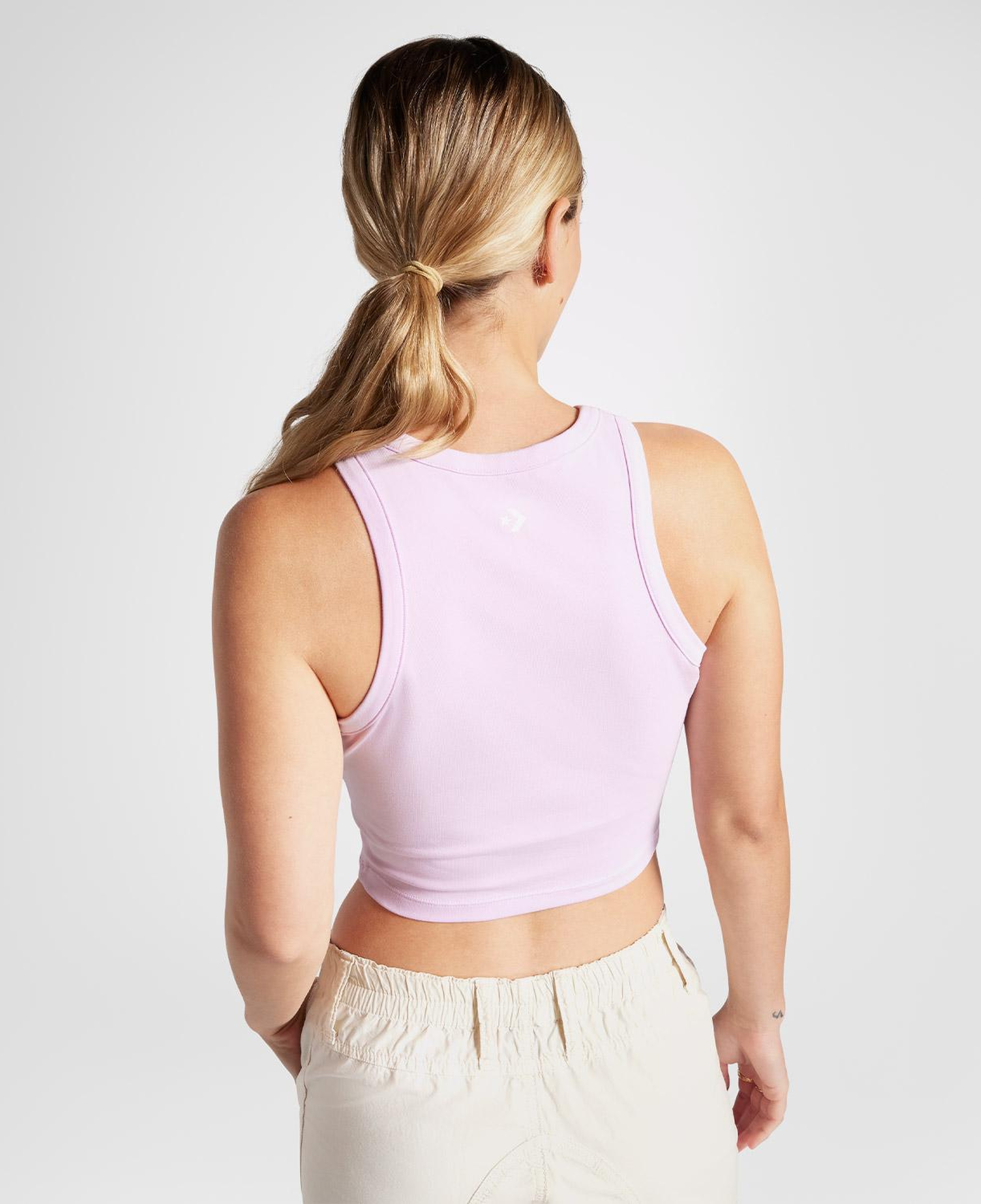 Converse Slim Fit Kadın Lila Crop Top