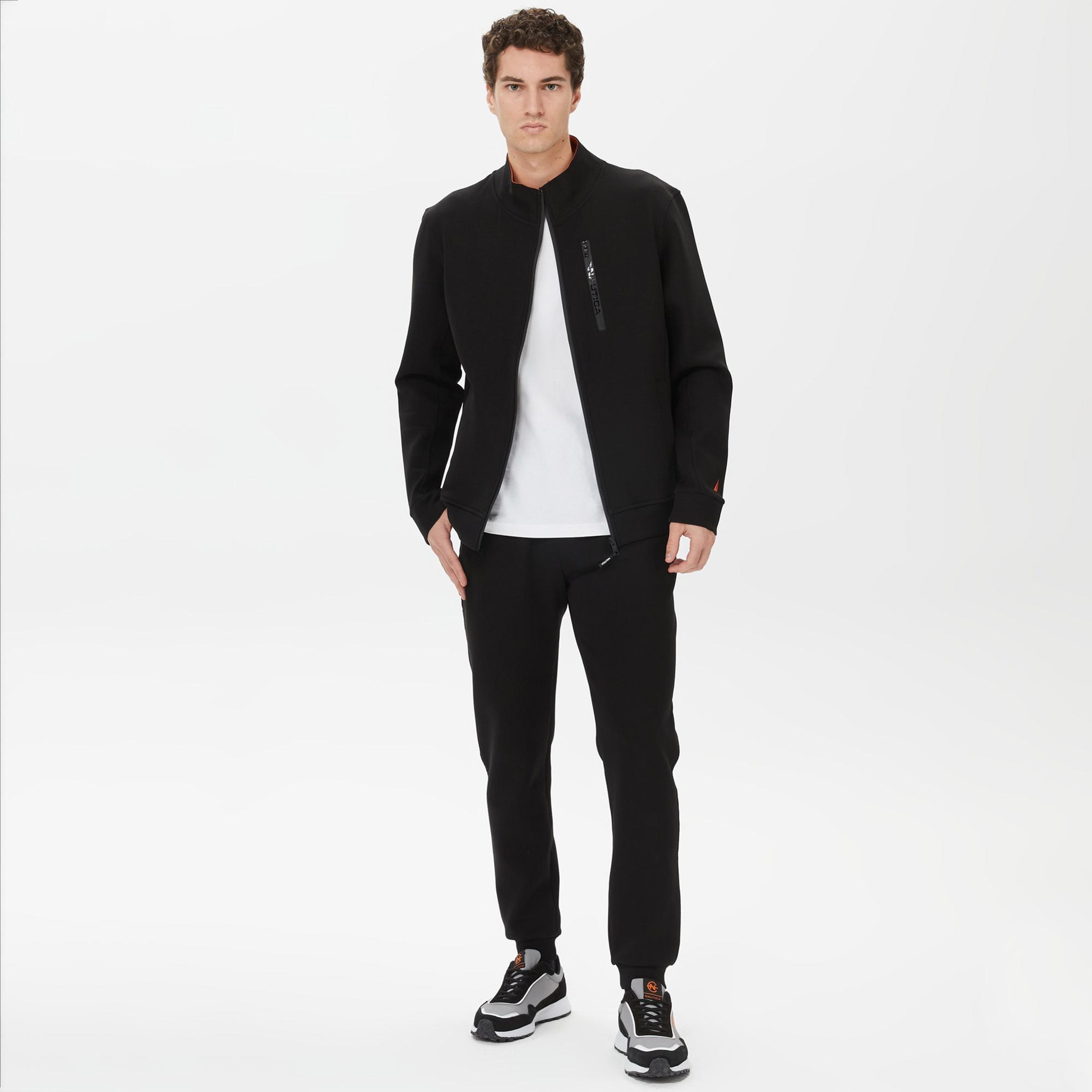 Nautica Erkek Siyah Standart Fit Eşofman Altı