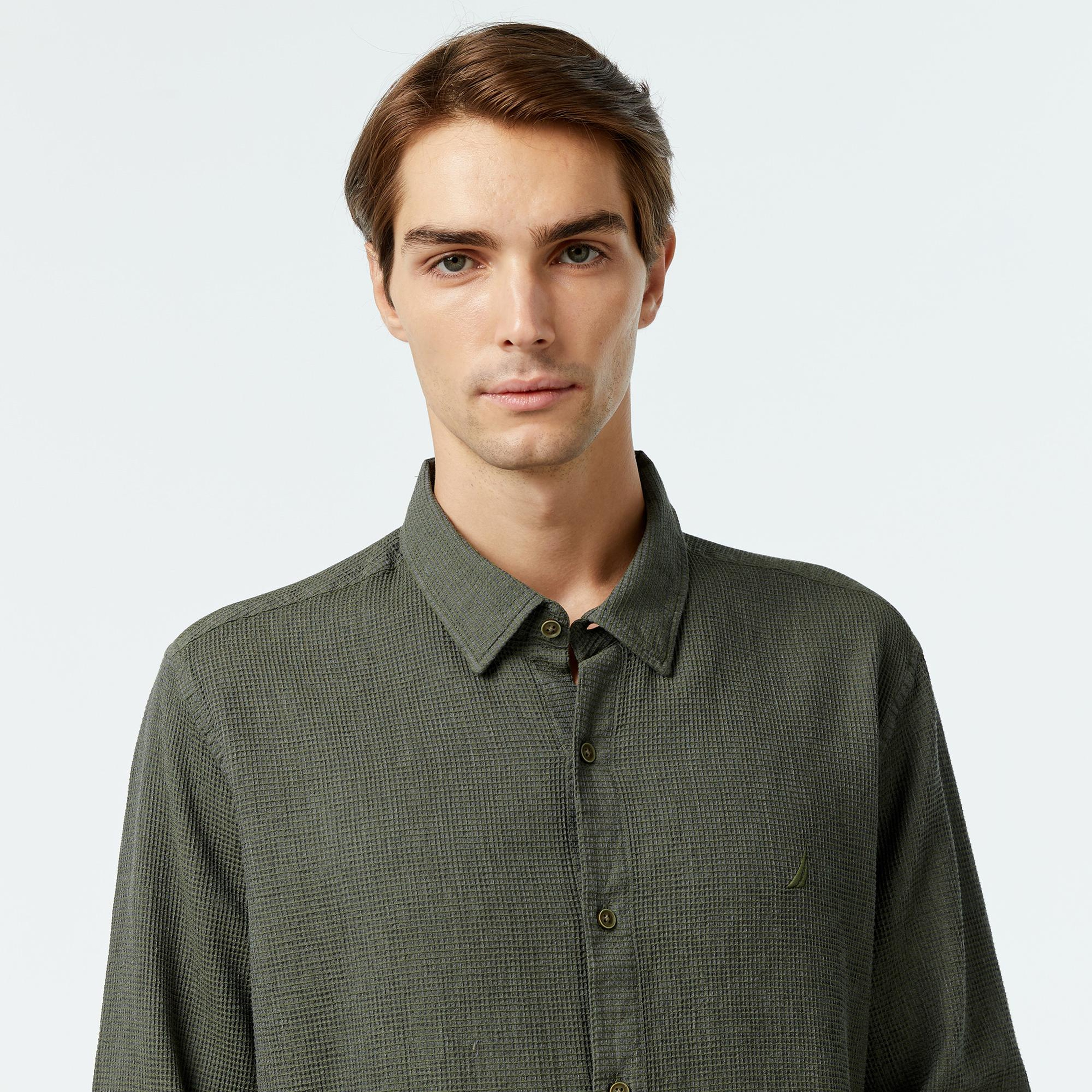 Nautica Erkek Yeşil Classic Fit Gömlek