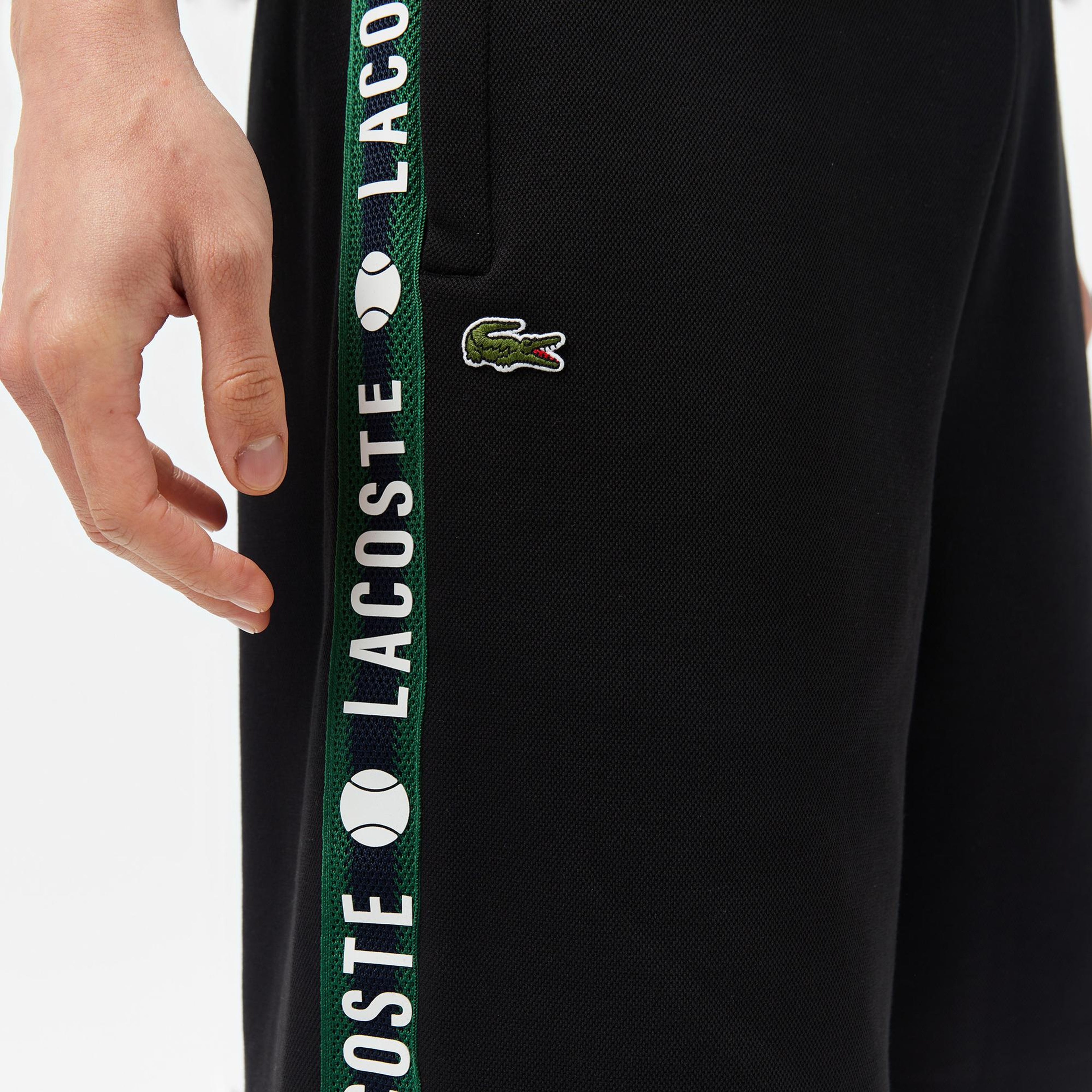 Lacoste Erkek Regular Fit Baskılı Siyah Şort