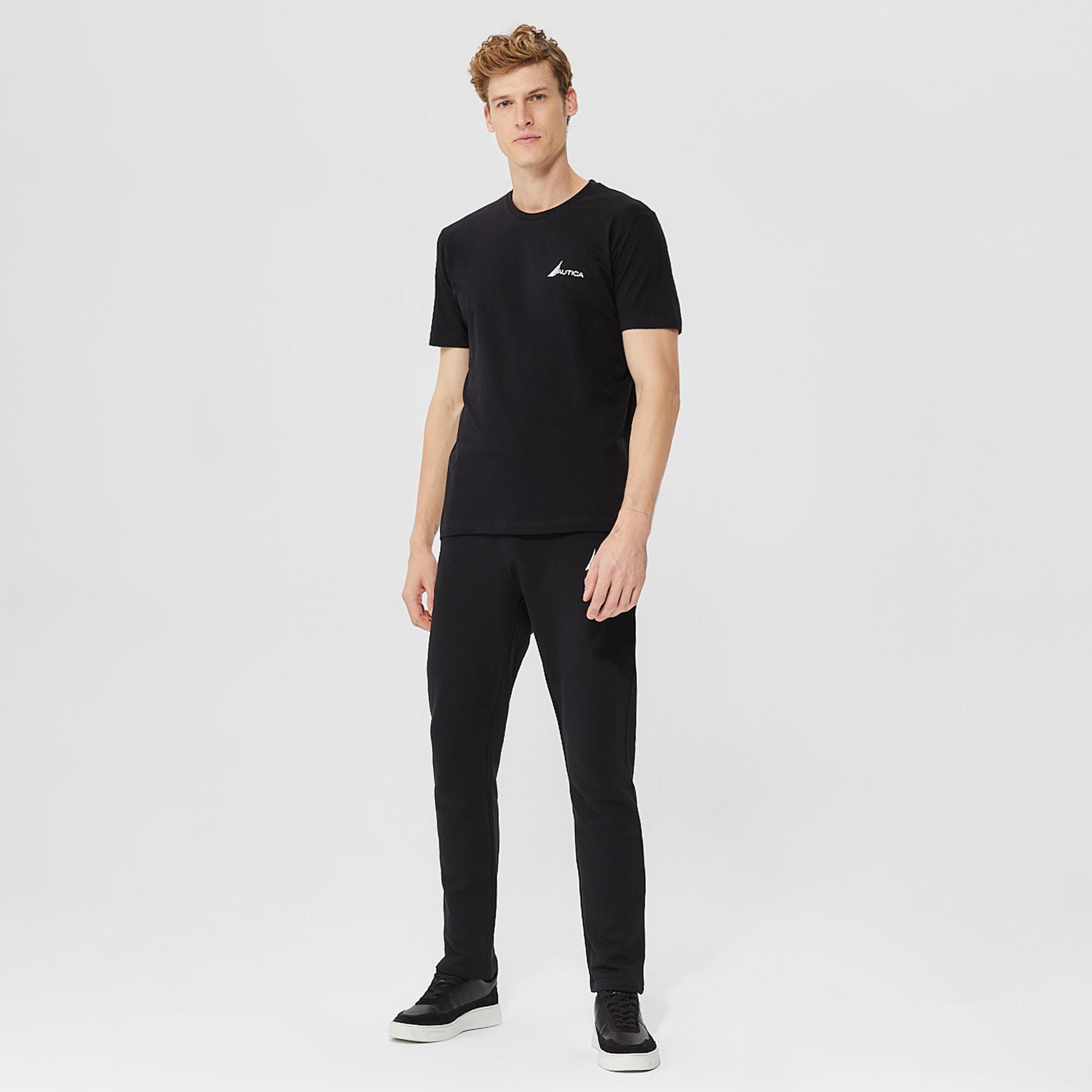 Nautica Erkek Siyah Standart Fit T-Shirt