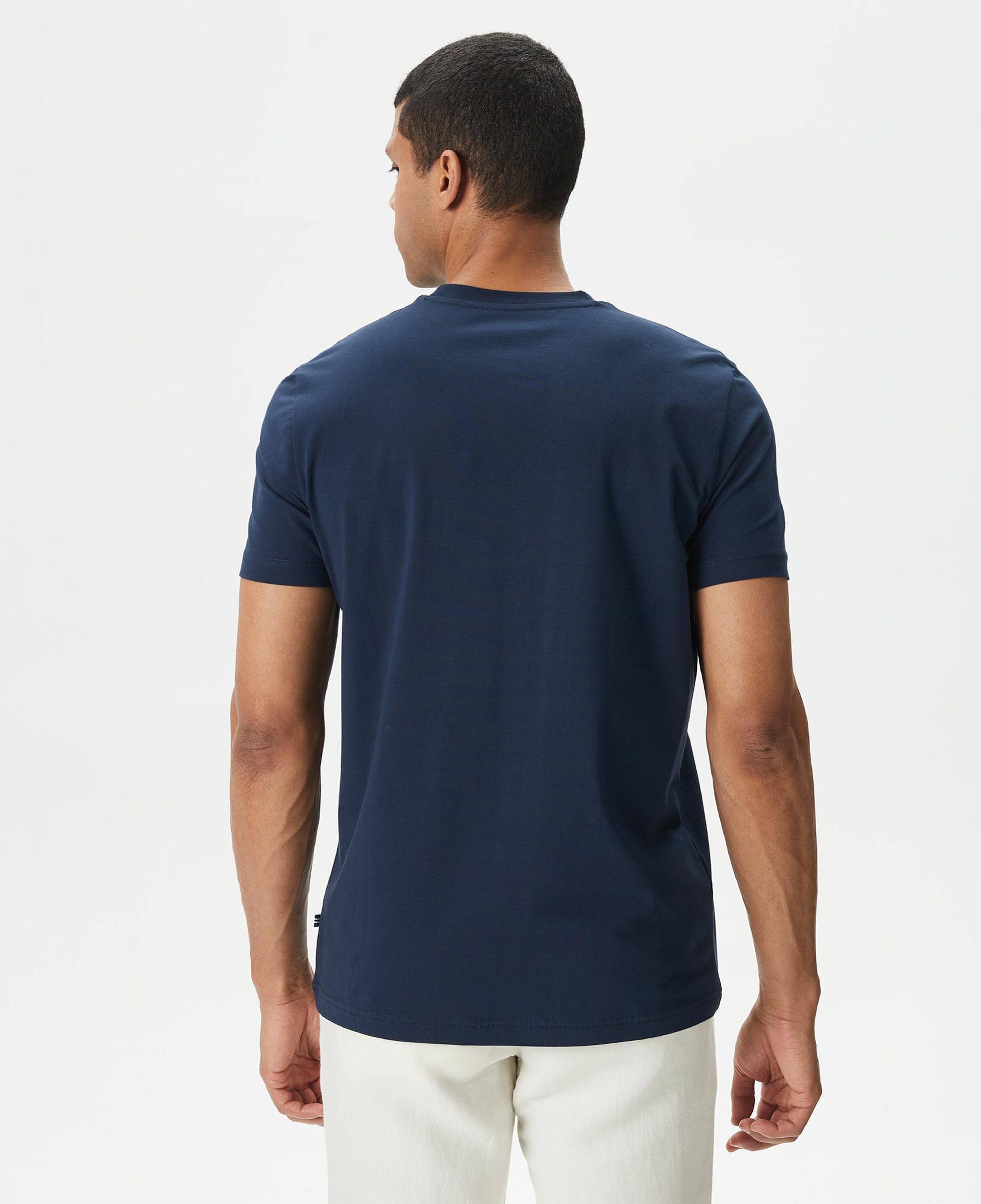 Nautica Erkek Lacivert Standart Fit T-Shirt