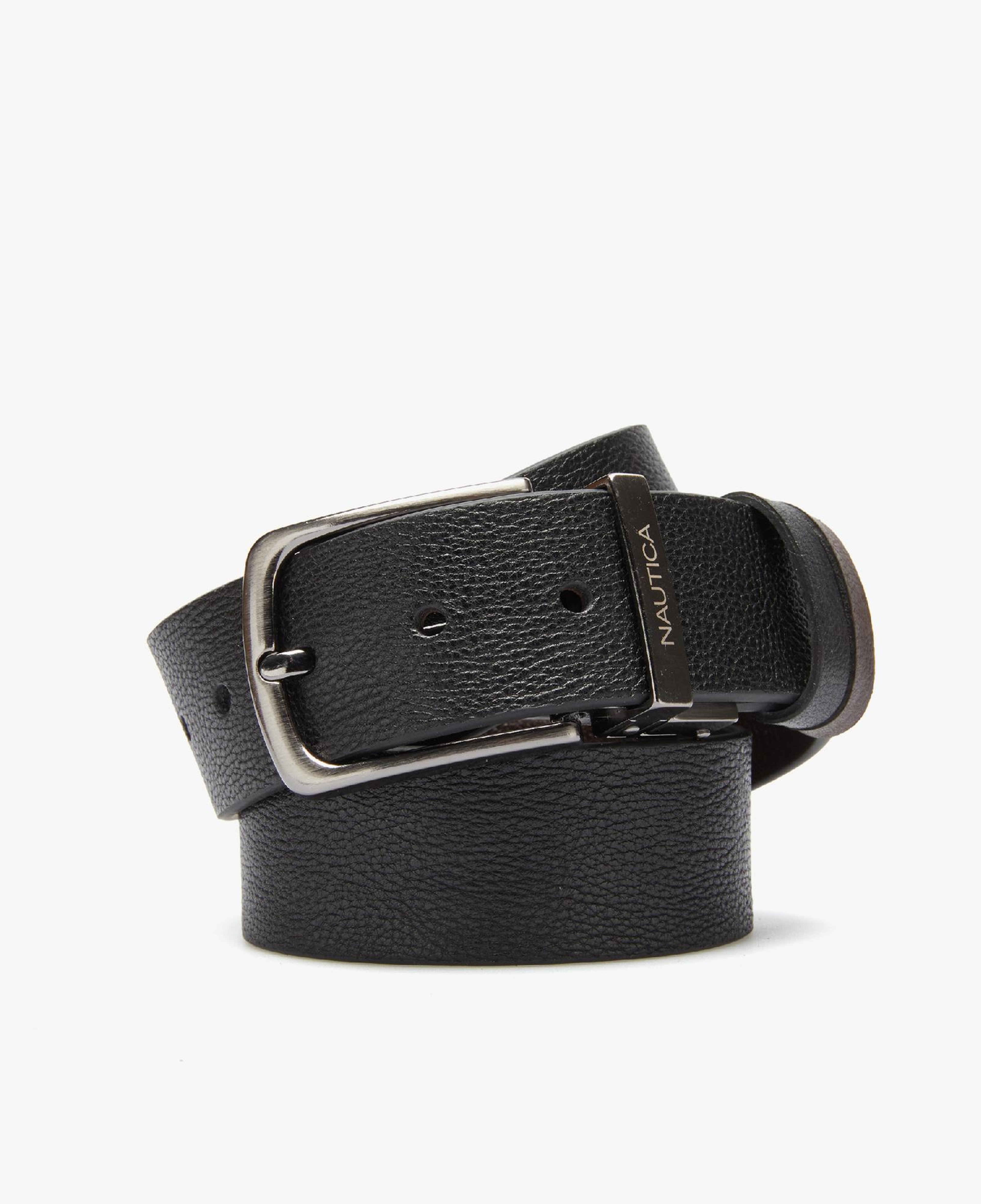 Nautica Erkek Siyah Deri Kemer