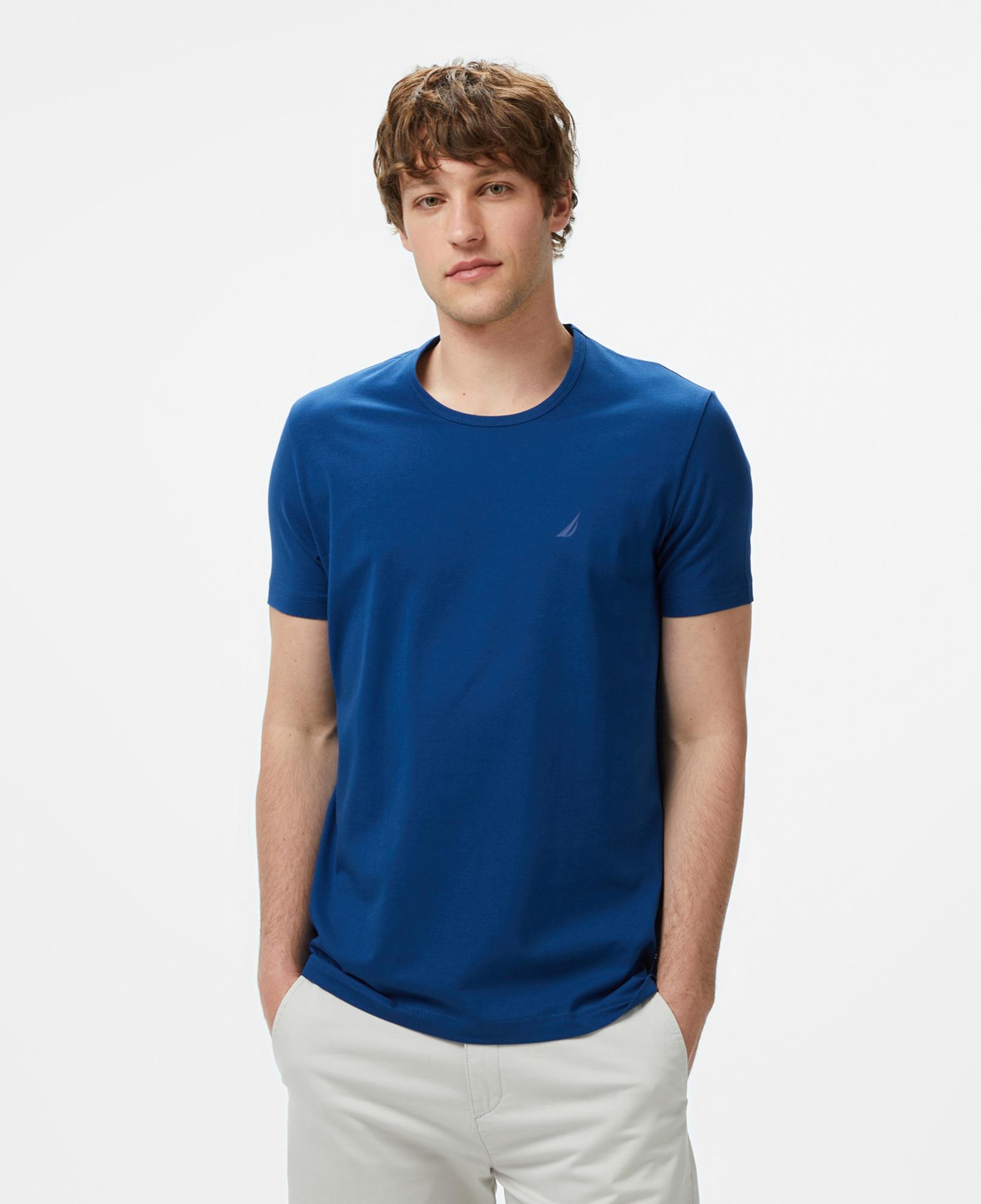 Nautica Erkek Mavi Regular Fit T-Shirt