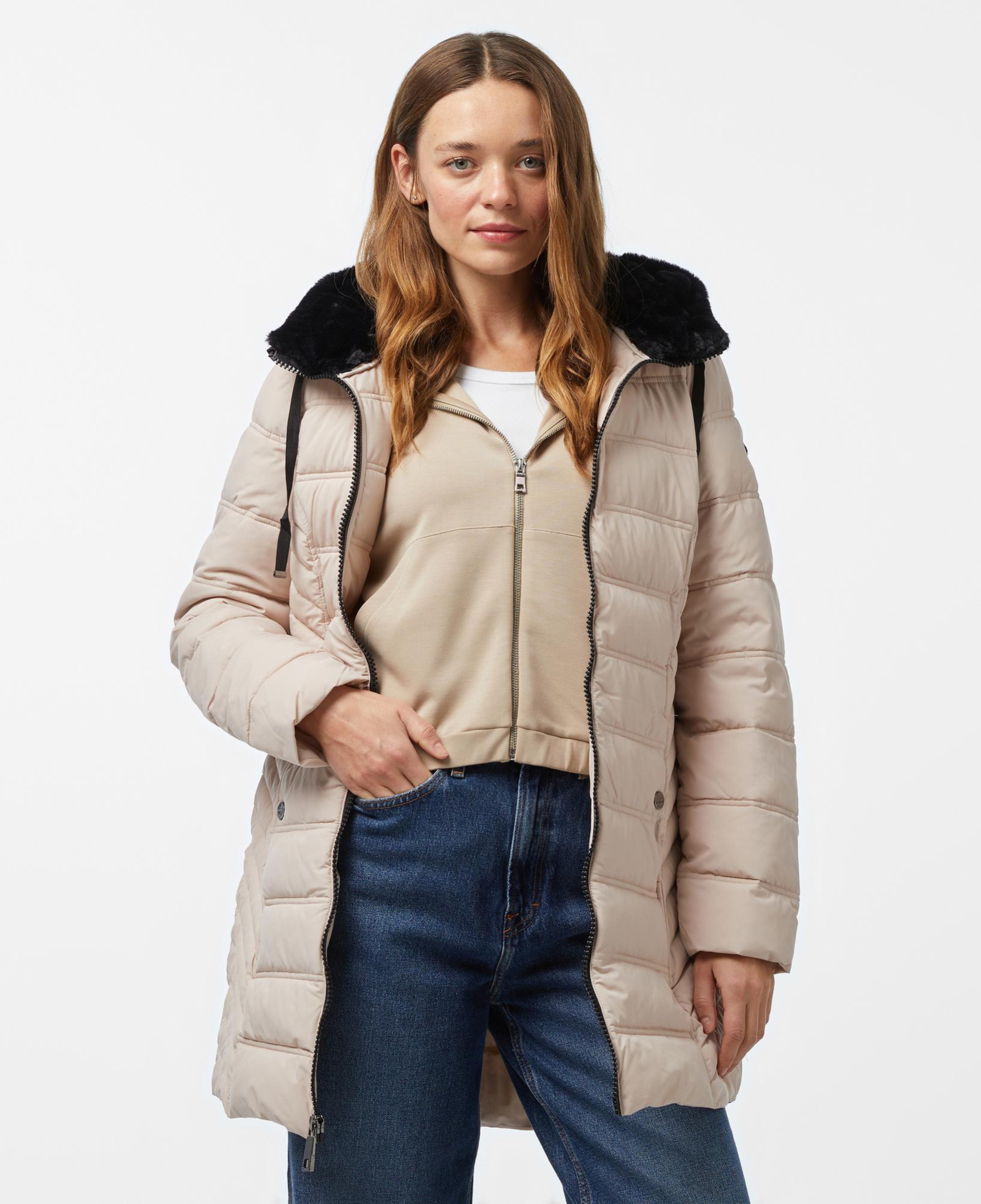 Nautica Kadın Krem Rengi Mont