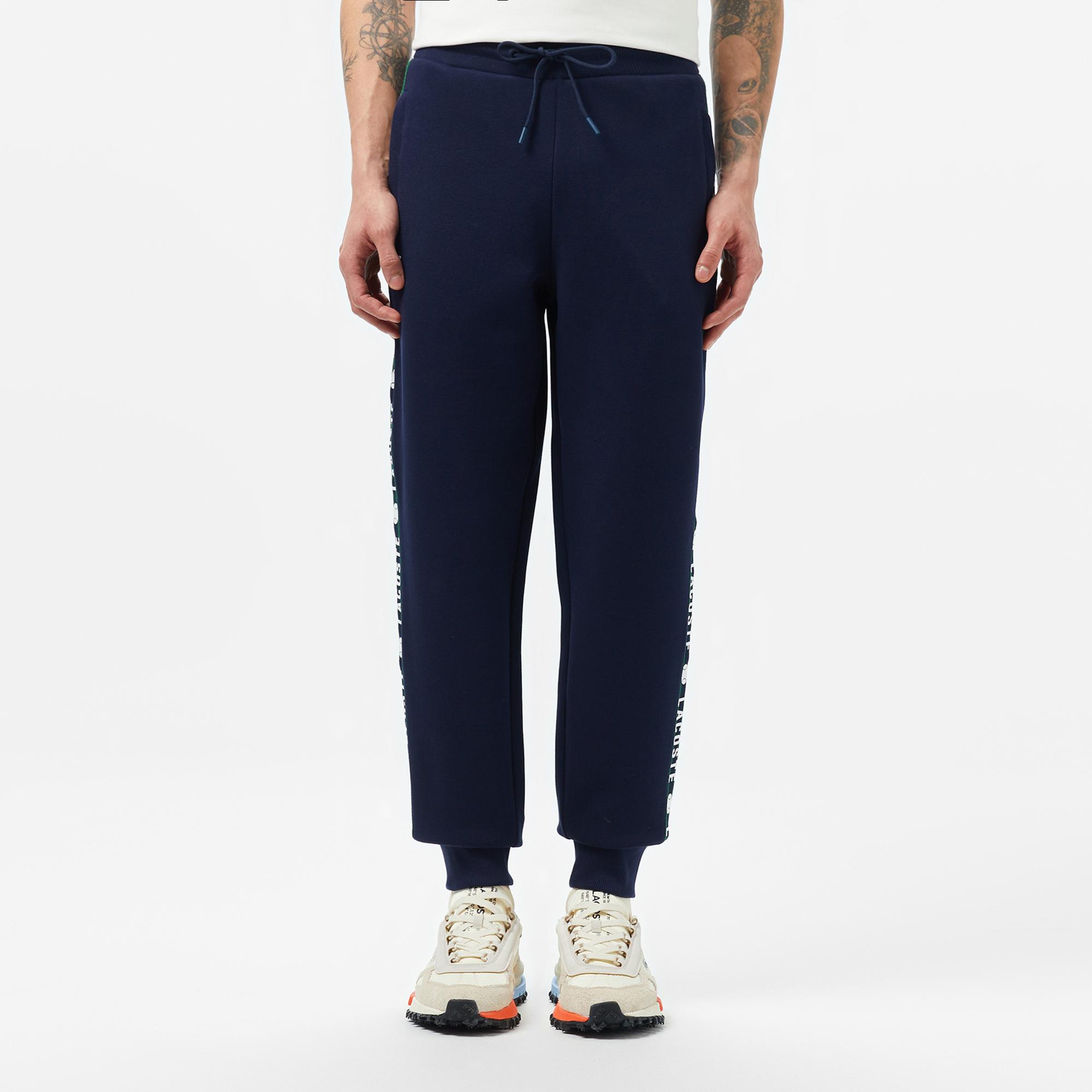 Lacoste Erkek Regular Fit Baskılı Lacivert Eşofman Altı