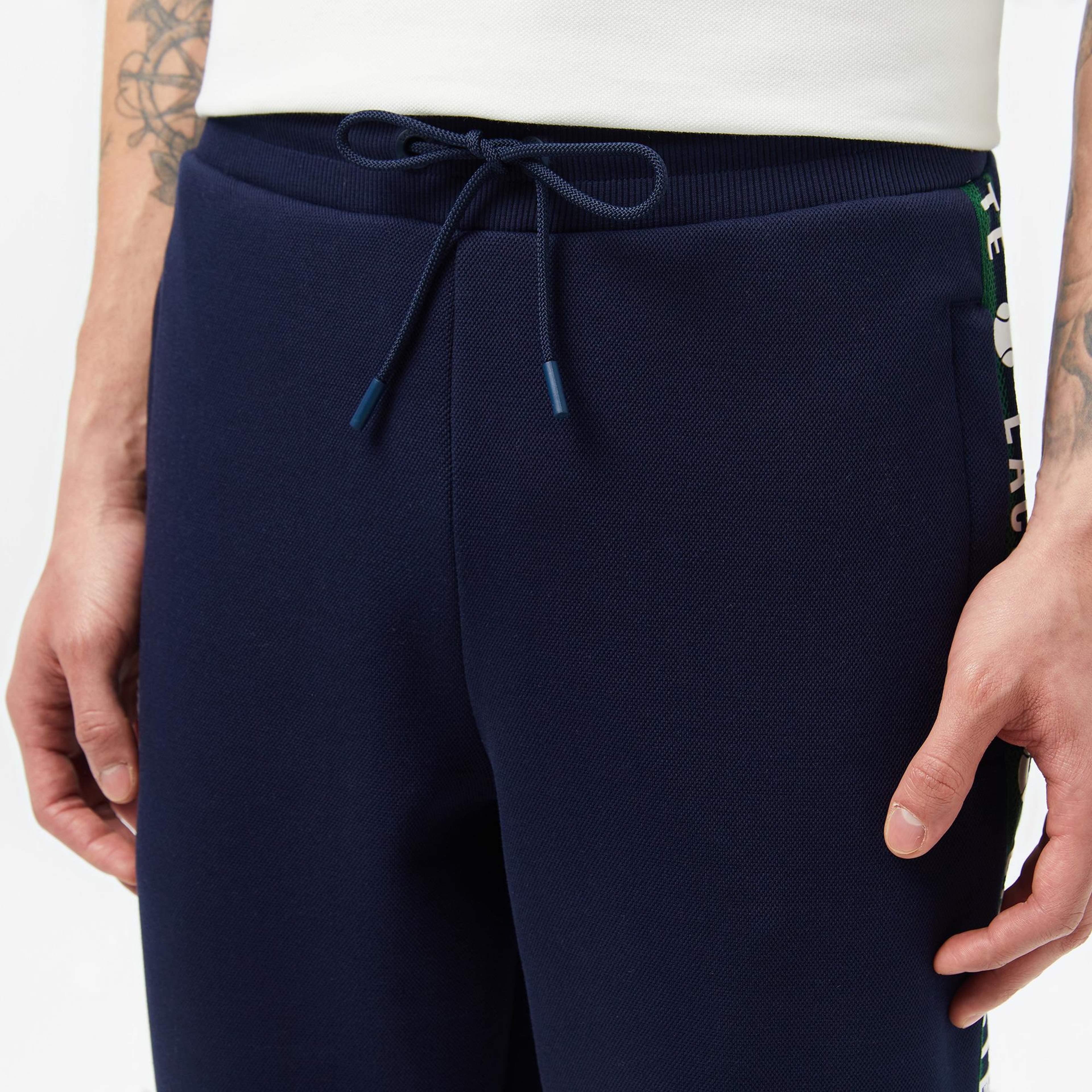 Lacoste Erkek Regular Fit Baskılı Lacivert Eşofman Altı