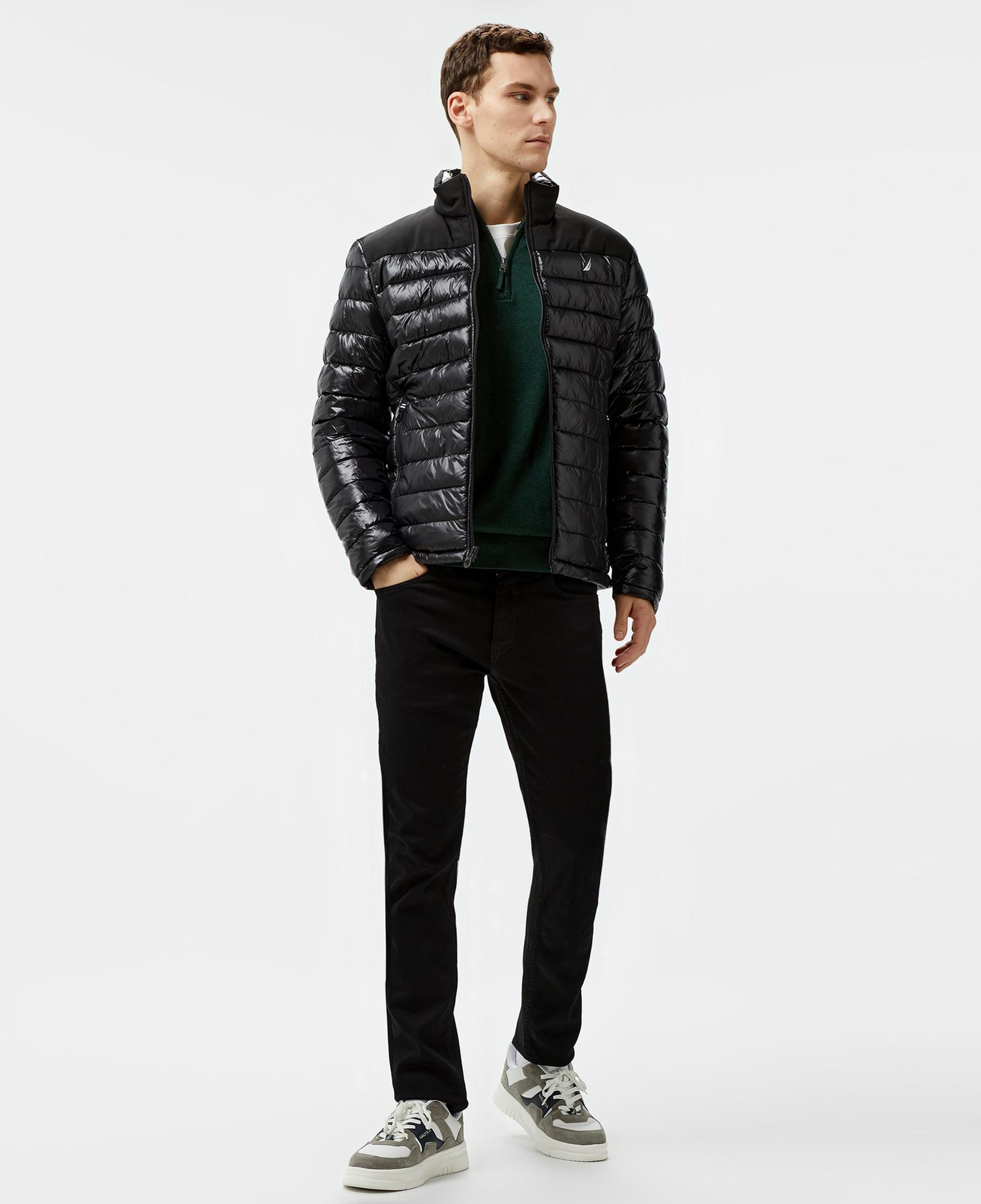 Nautica Erkek Siyah Çift Taraflı Mont